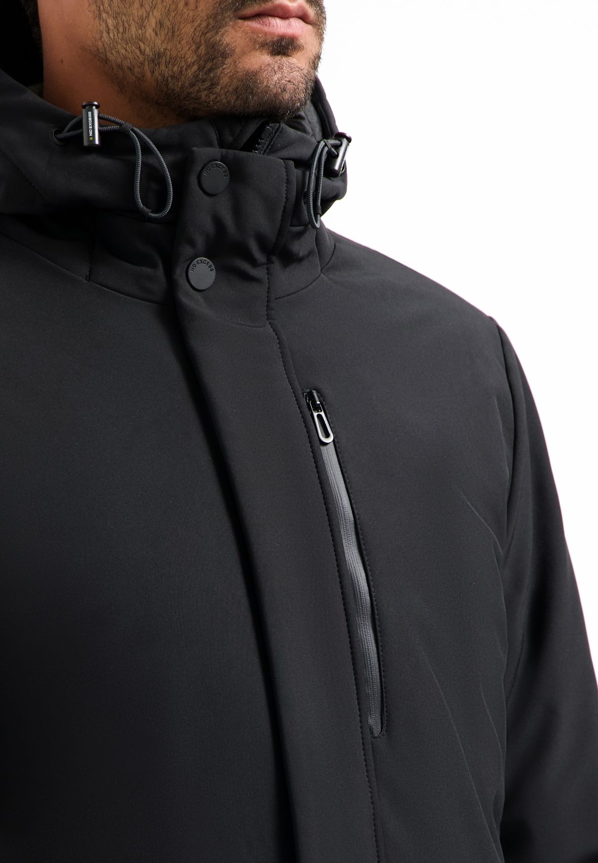 No Excess Jacket Long Soft Shell 020 black 2900159475071