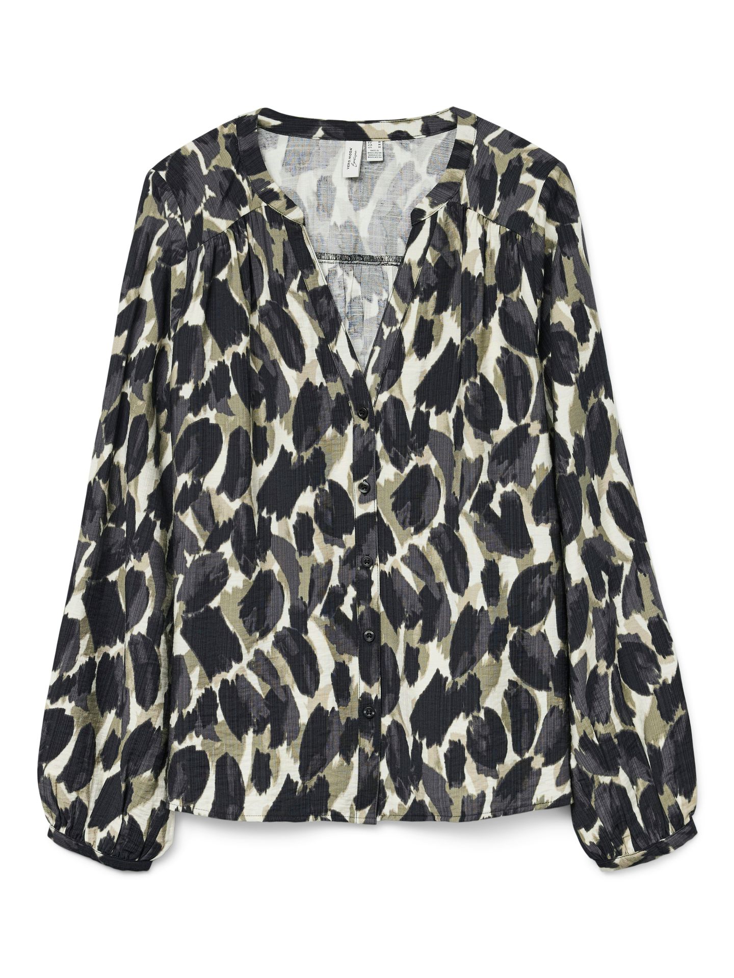 Vero Moda VMFANINI L/S SHIRT WVN BTQ GA Mermaid/CROCHET BACK 00114809-EKA26011400003001