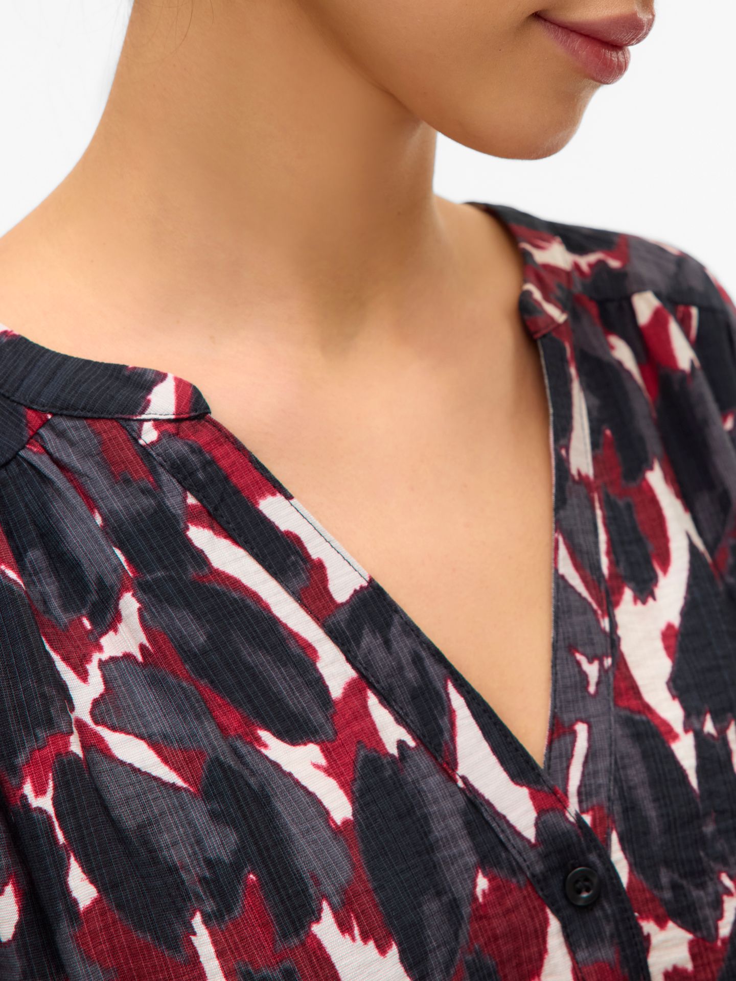 Vero Moda VMFANINI L/S SHIRT WVN BTQ GA Karanda Red/Fanini 2900159528012