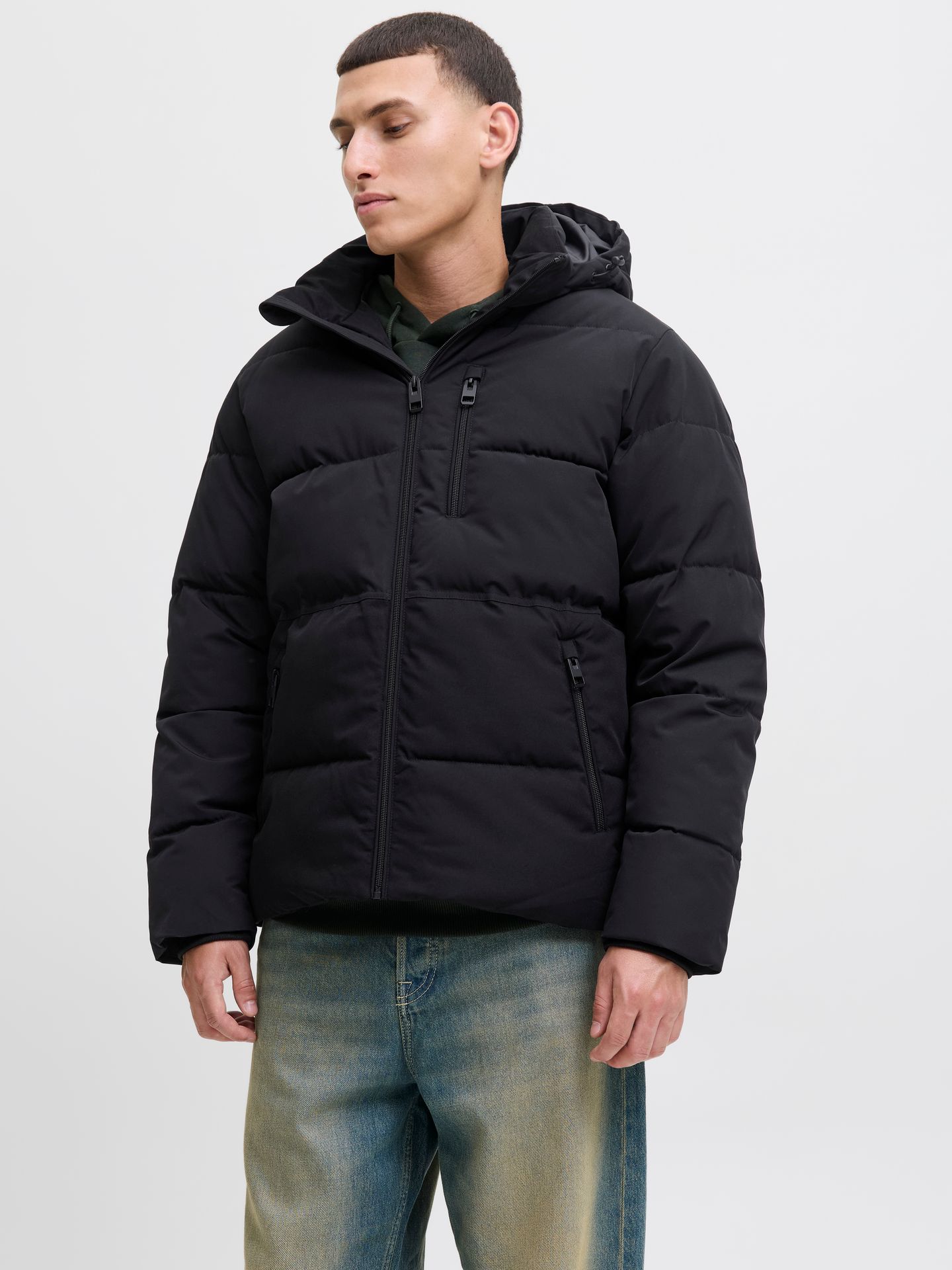 Jack & Jones JJEOWEN PUFFER SN Black 2900159531036