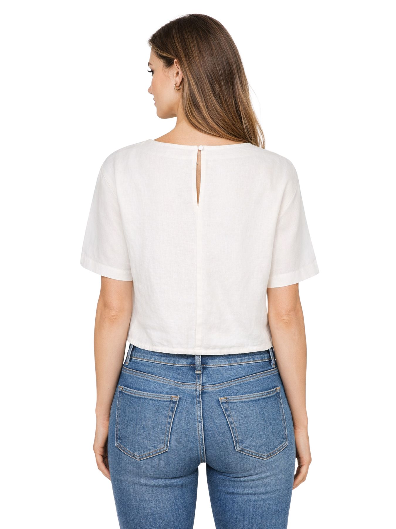 Red Button Skyler Linen/Visco off white68 2900159563037