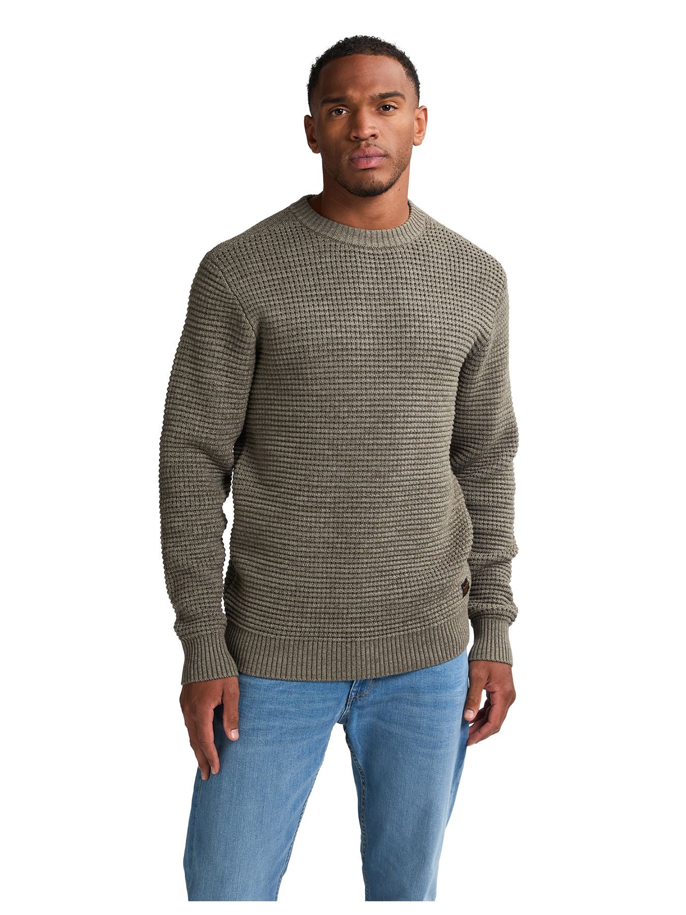 Petrol Industries Men Knitwear Round Neck Basic 6174 mossy stone 00114842-EKA26002700000165