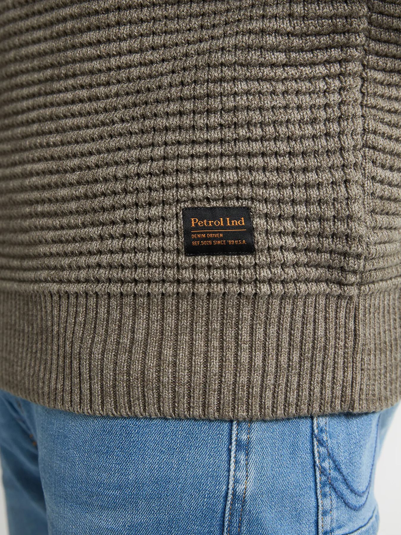 Petrol Industries Men Knitwear Round Neck Basic 6174 mossy stone 2900159574071
