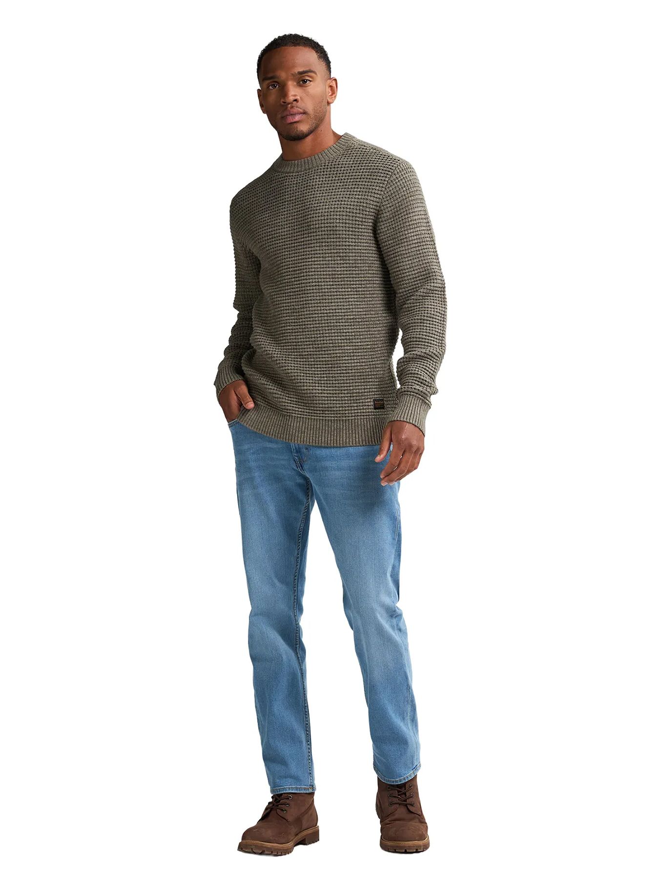 Petrol Industries Men Knitwear Round Neck Basic 6174 mossy stone 2900159574071