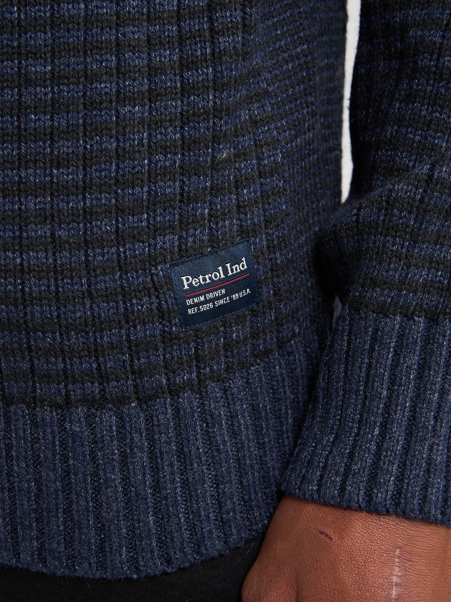 Petrol Industries Men Knitwear Round Neck Basic 5090 deep capri 2900159577096