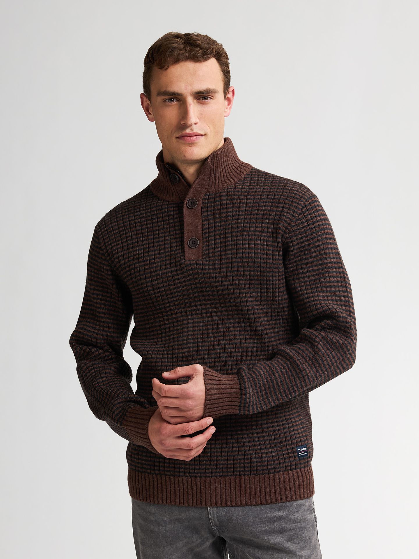 Petrol Industries Men Knitwear Round Neck Basic 3118 syrup 00114843-EKA26002700000174