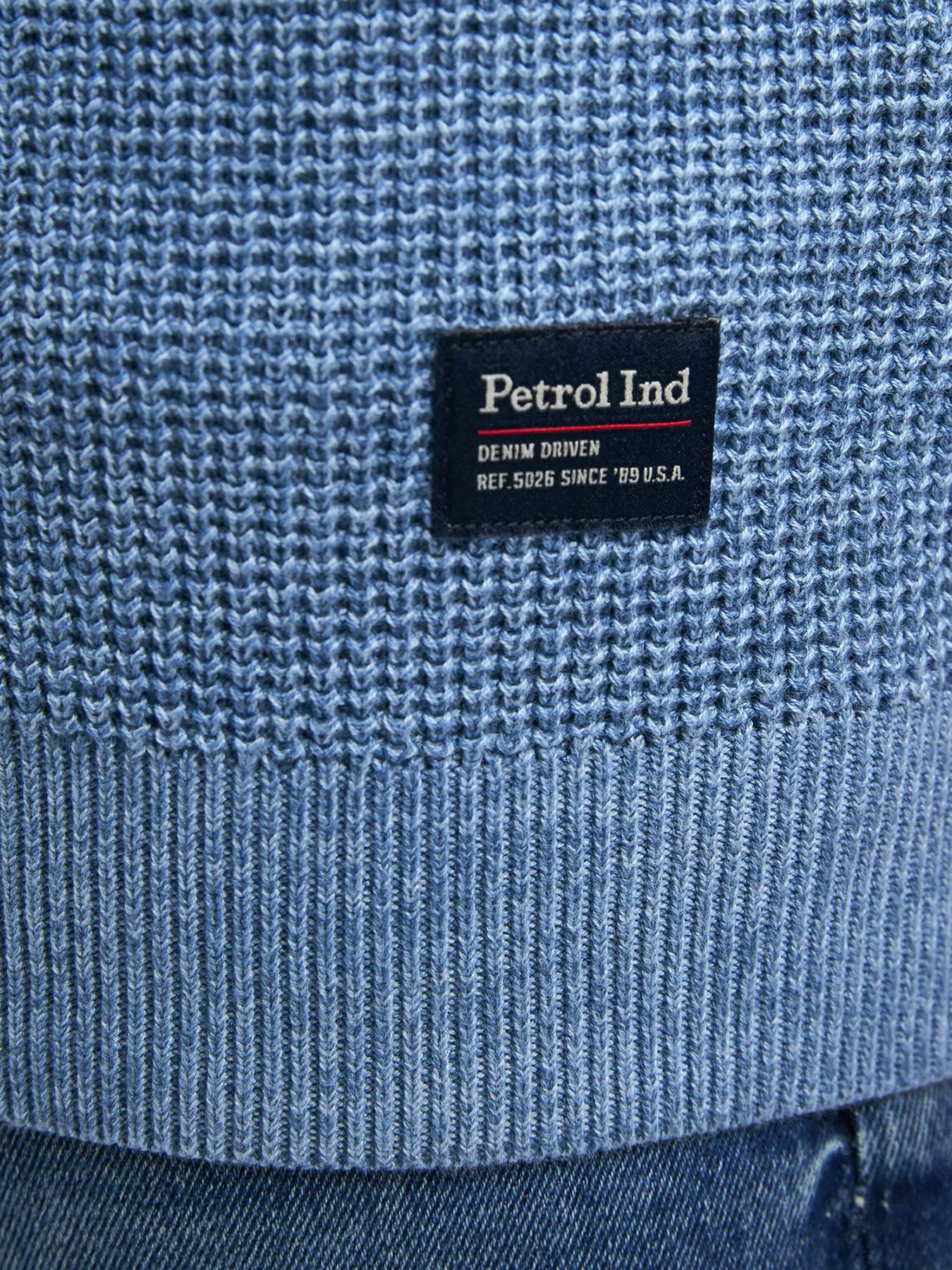 Petrol Industries Men Knitwear Round Neck Basic 5187 pale blue 2900159578079