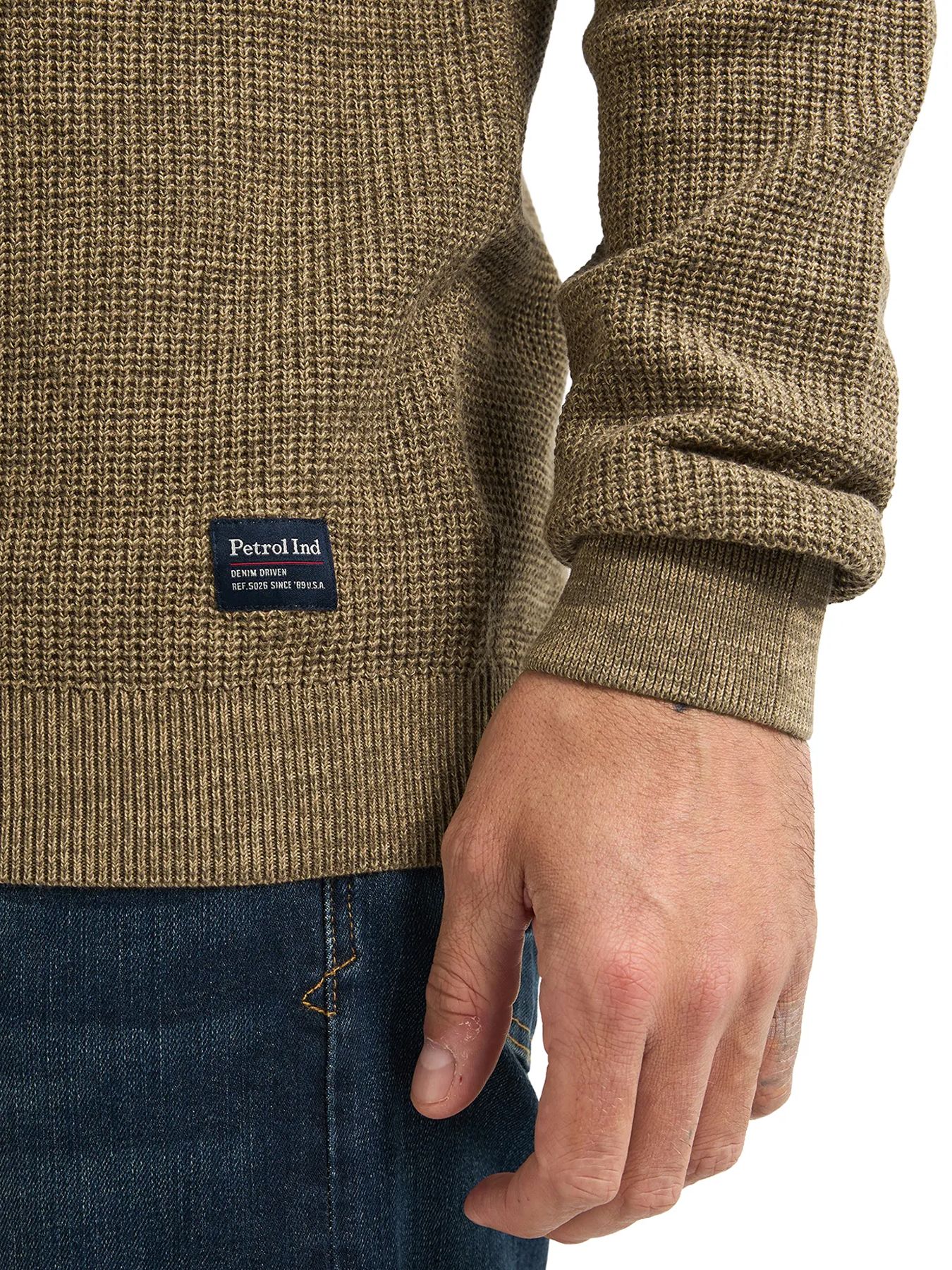 Petrol Industries Men Knitwear Round Neck Basic 7146 tan 2900159579083