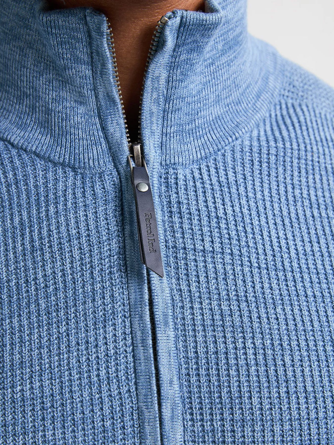 Petrol Industries Men Knitwear Collar 5187 pale blue 2900159581062