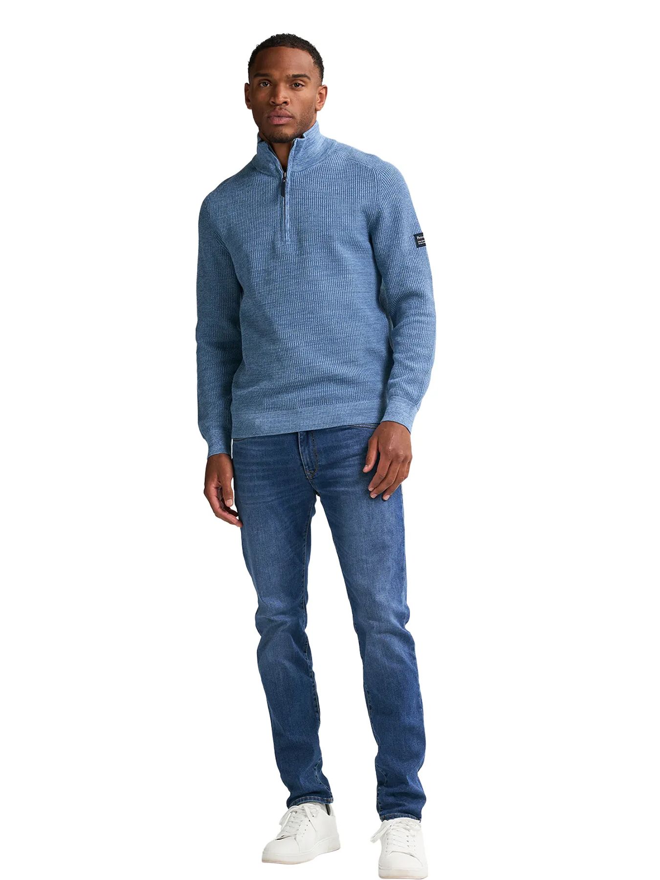 Petrol Industries Men Knitwear Collar 5187 pale blue 2900159581062
