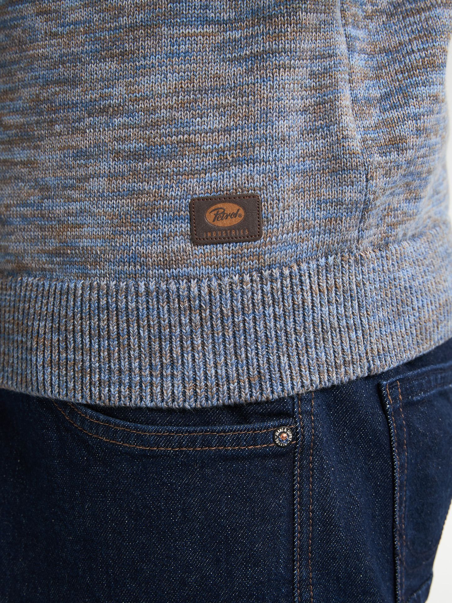 Petrol Industries Men Knitwear Round Neck Basic 5190 indie blue 2900159583073
