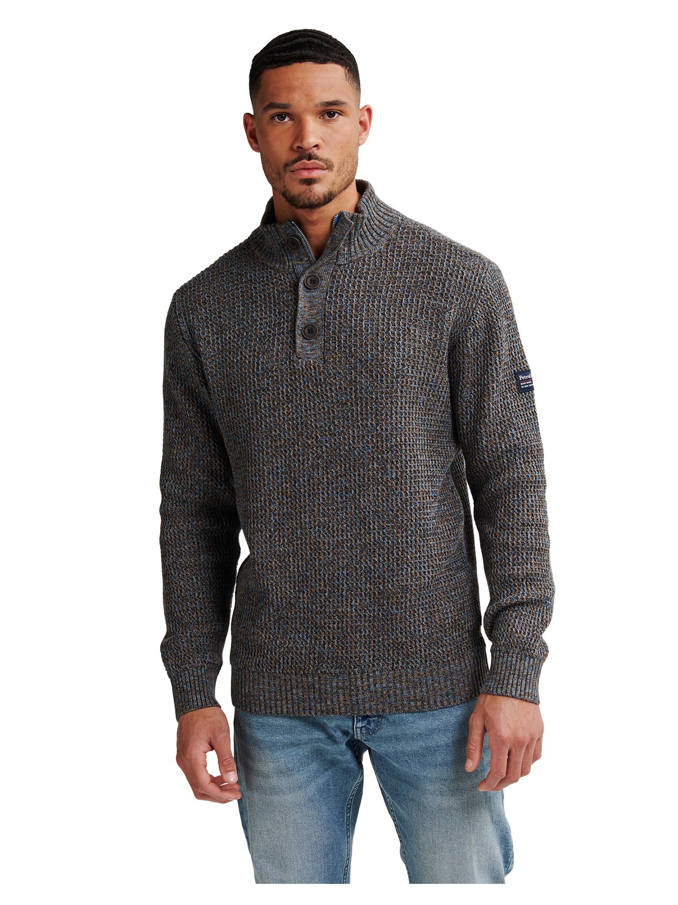Petrol Industries Men Knitwear Collar 5190 indie blue 2900159585077