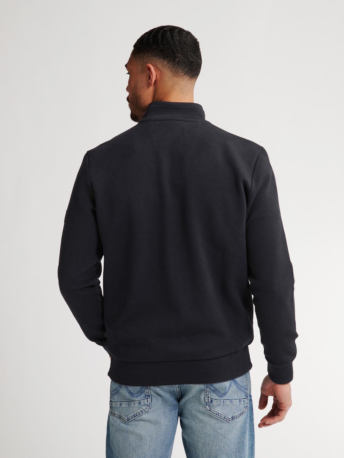 Petrol Industries Men Sweater Collar Zip 9111 deep black 2900159587064