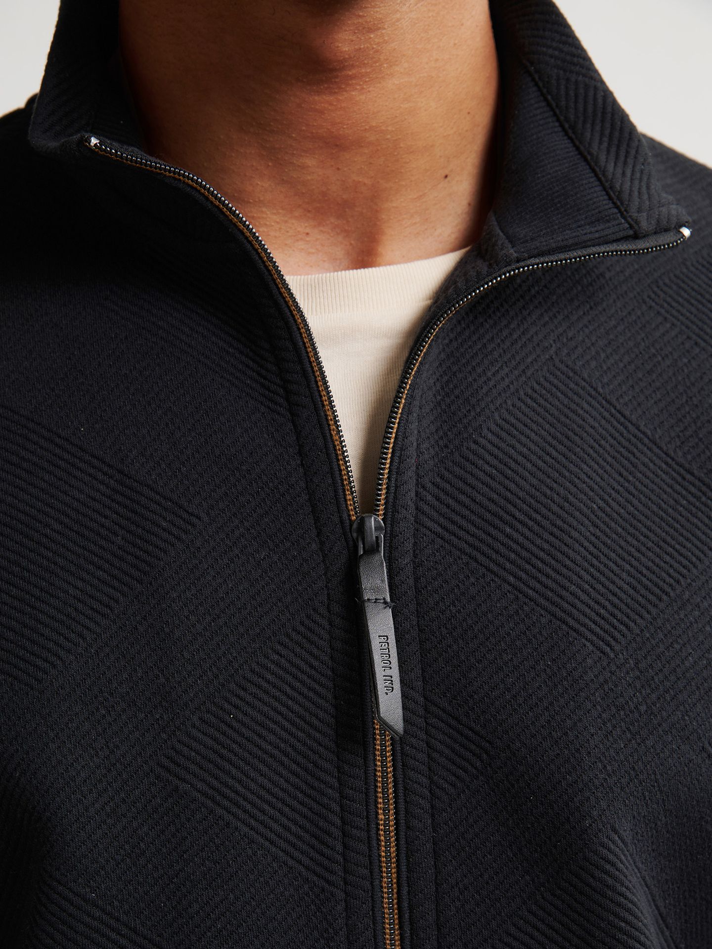 Petrol Industries Men Sweater Collar Zip 9111 deep black 2900159587064