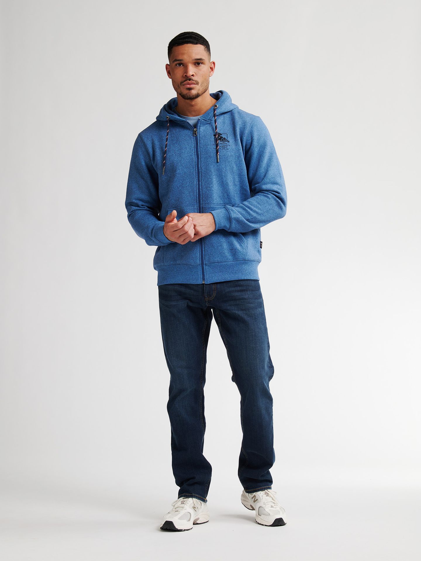 Petrol Industries Men Sweater Hooded Zip 5190 indie blue 2900159588078