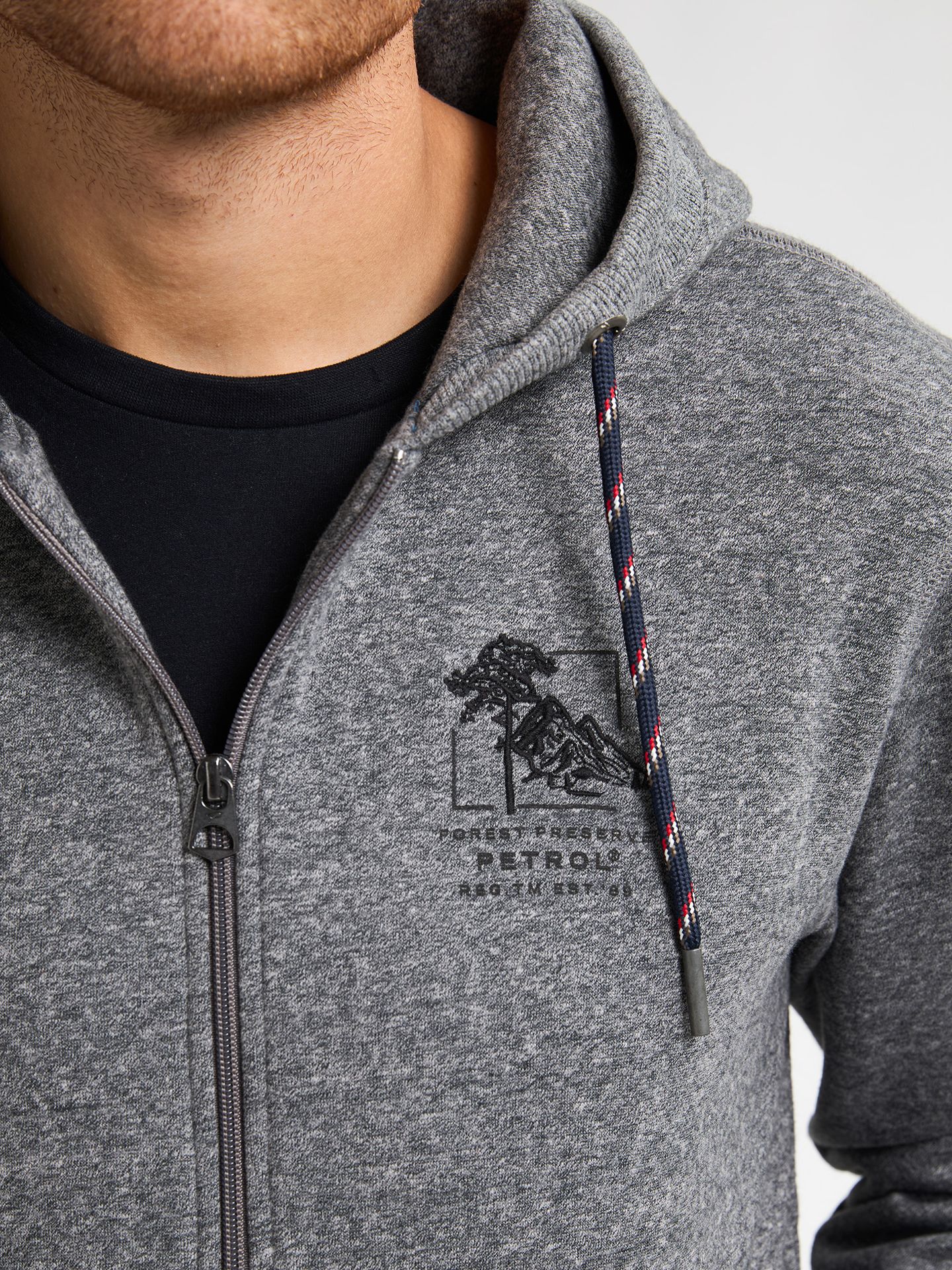 Petrol Industries Men Sweater Hooded Zip 9112 gunmetal 2900159589099