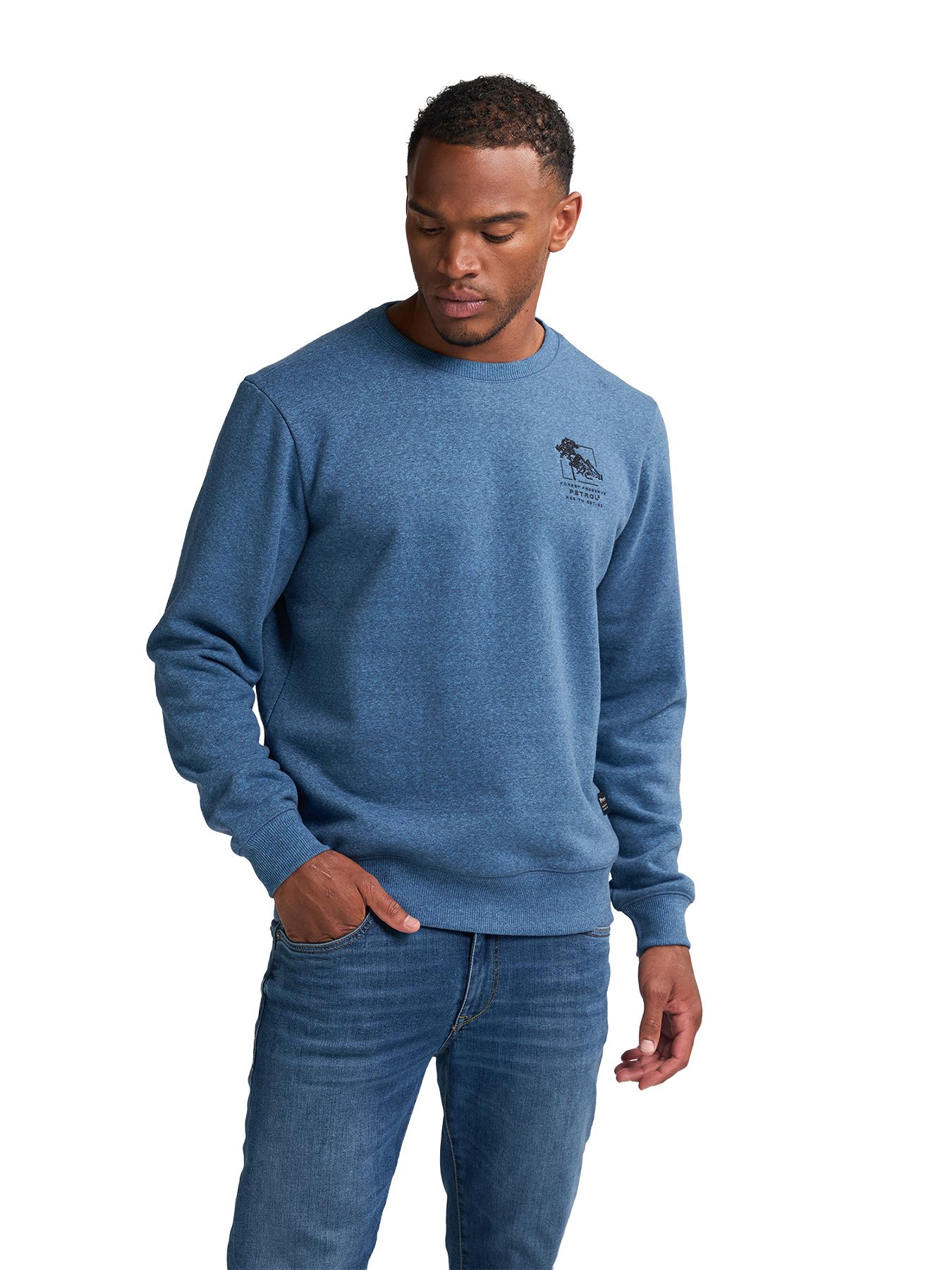 Petrol Industries Men Sweater Round Neck 5190 indie blue 2900159590040
