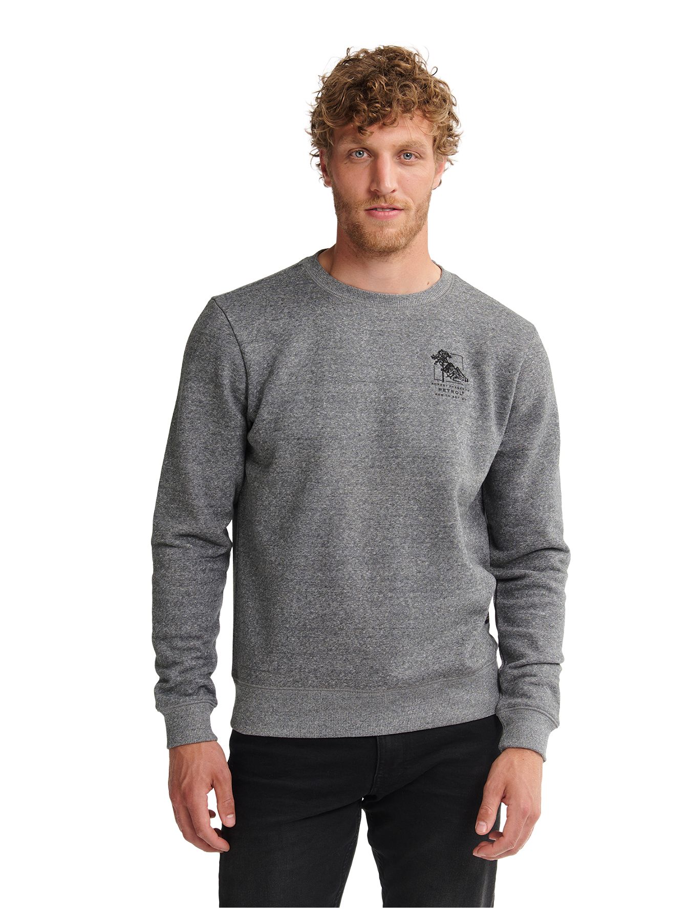 Petrol Industries Men Sweater Round Neck 9112 gunmetal 2900159591078