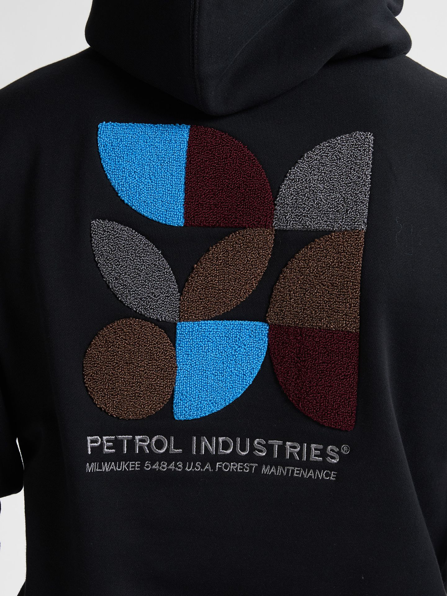 Petrol Industries Men Sweater Hooded Print 9111 deep black 2900159592044