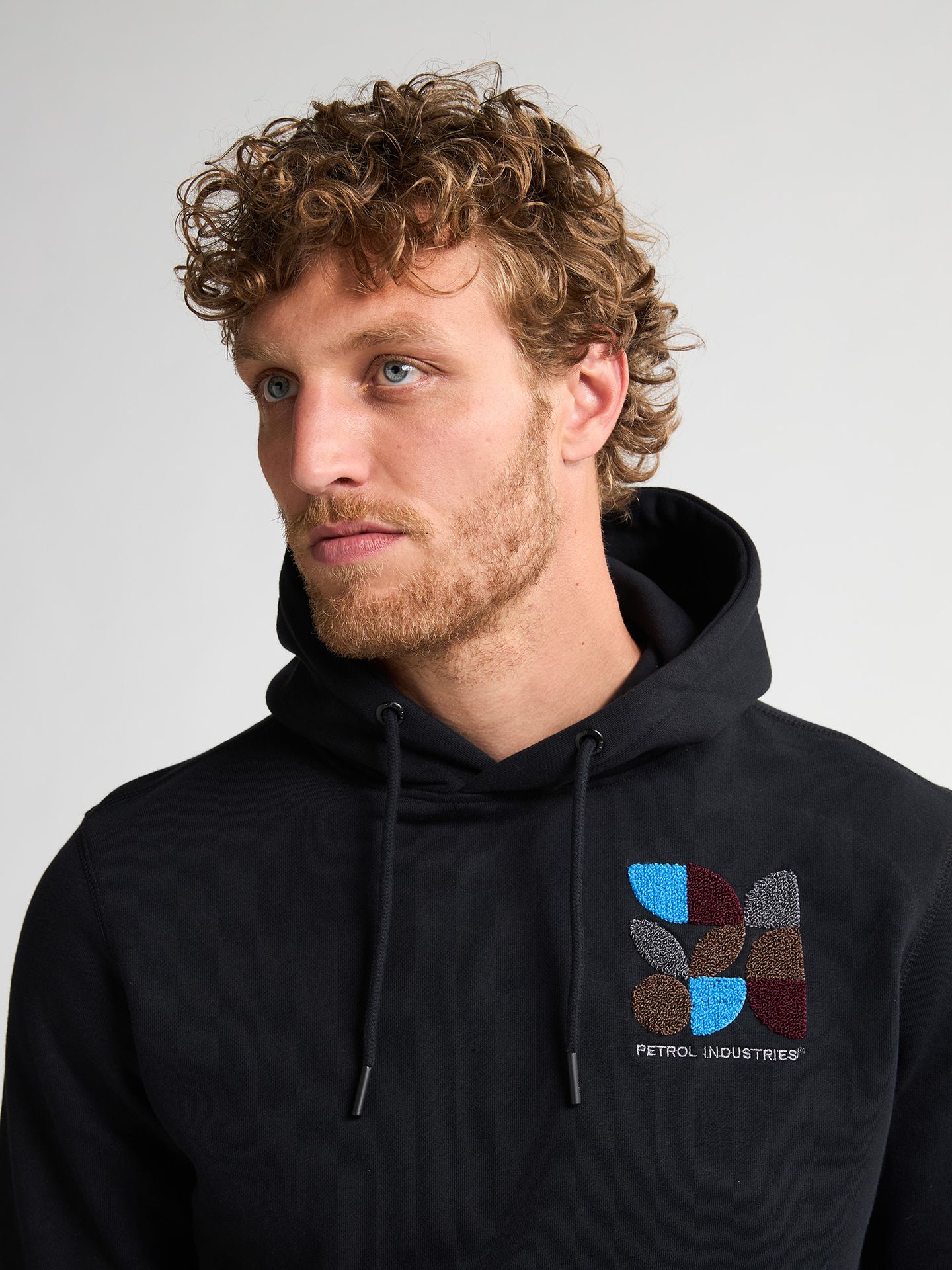 Petrol Industries Men Sweater Hooded Print 9111 deep black 2900159592044