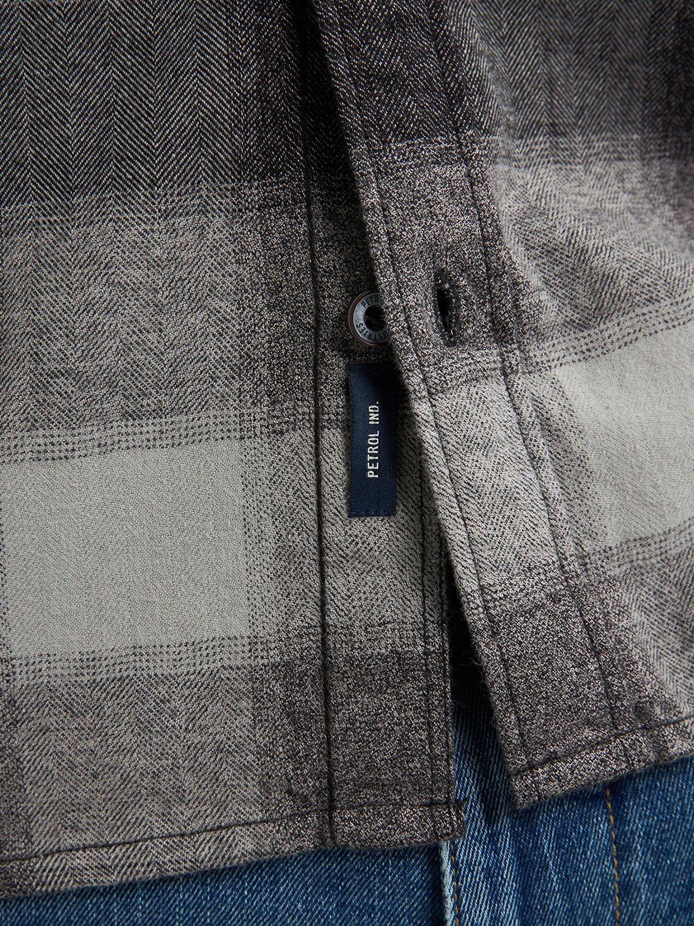 Petrol Industries Men Shirt Long Sleeve Check 9111 deep black 2900159594062