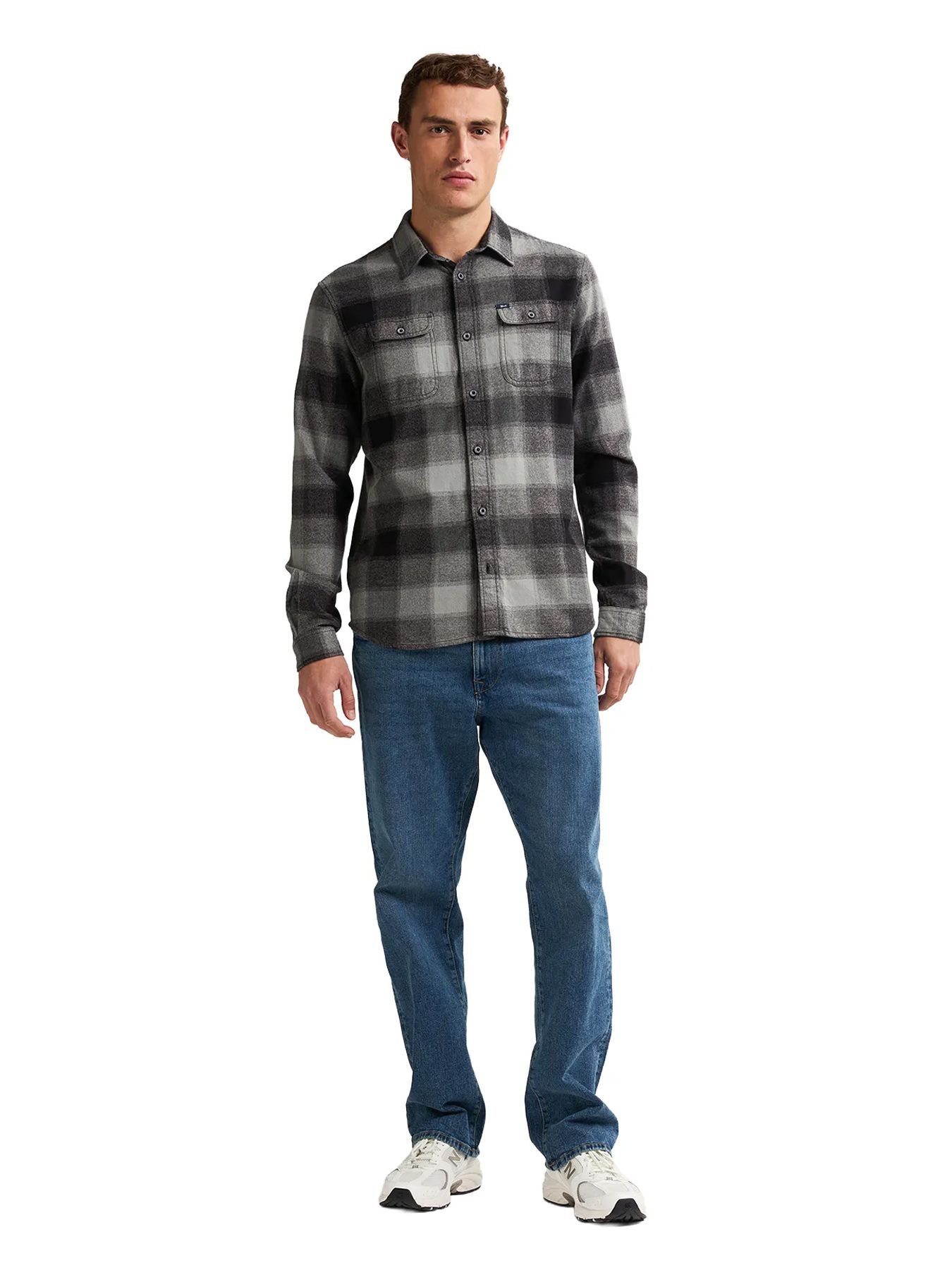 Petrol Industries Men Shirt Long Sleeve Check 9111 deep black 2900159594062