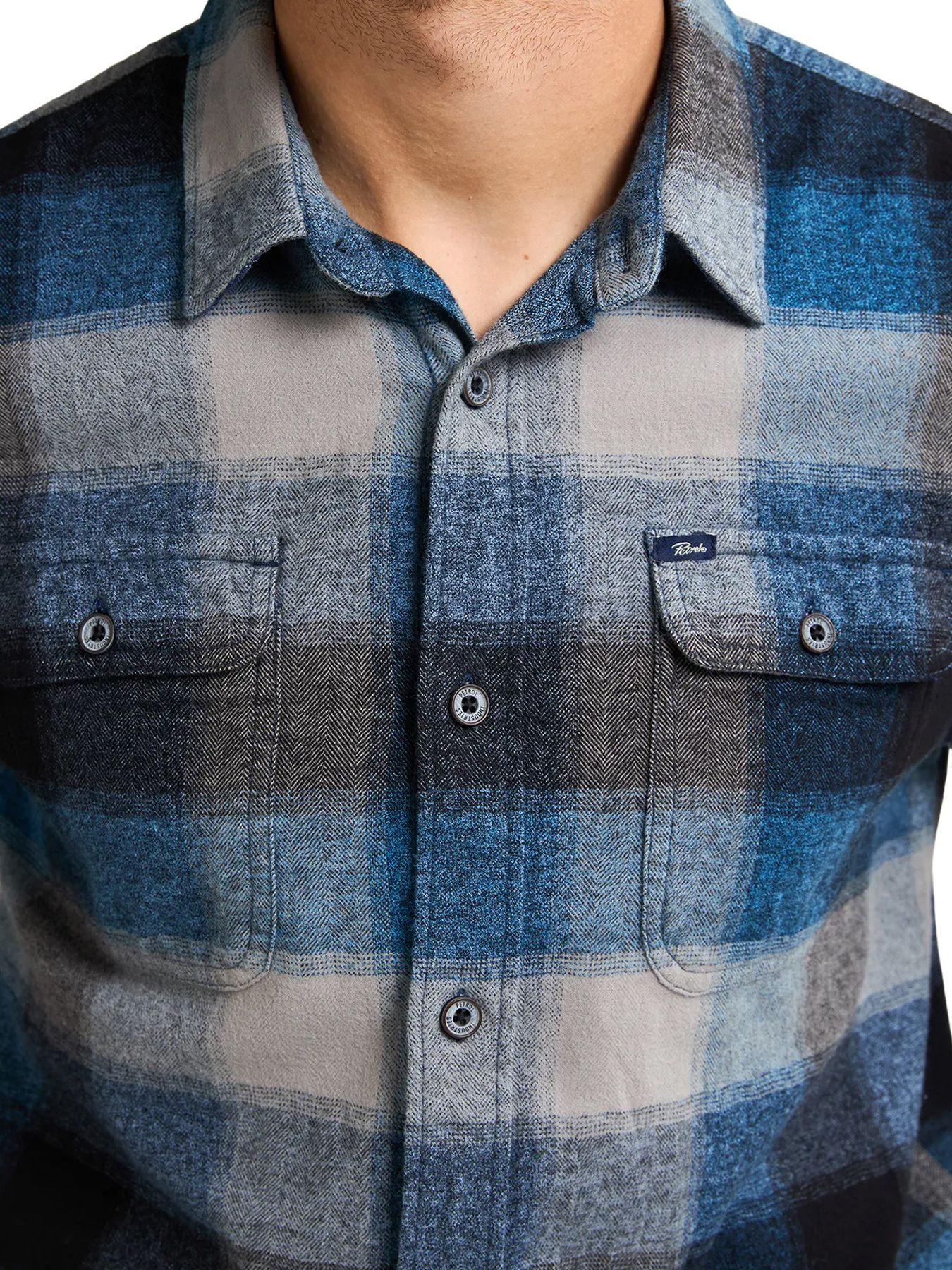 Petrol Industries Men Shirt Long Sleeve Check 5190 indie blue 2900159593065 Petrol Industries Men Shirt Long Sleeve Check 5190 indie blue 2900159593065