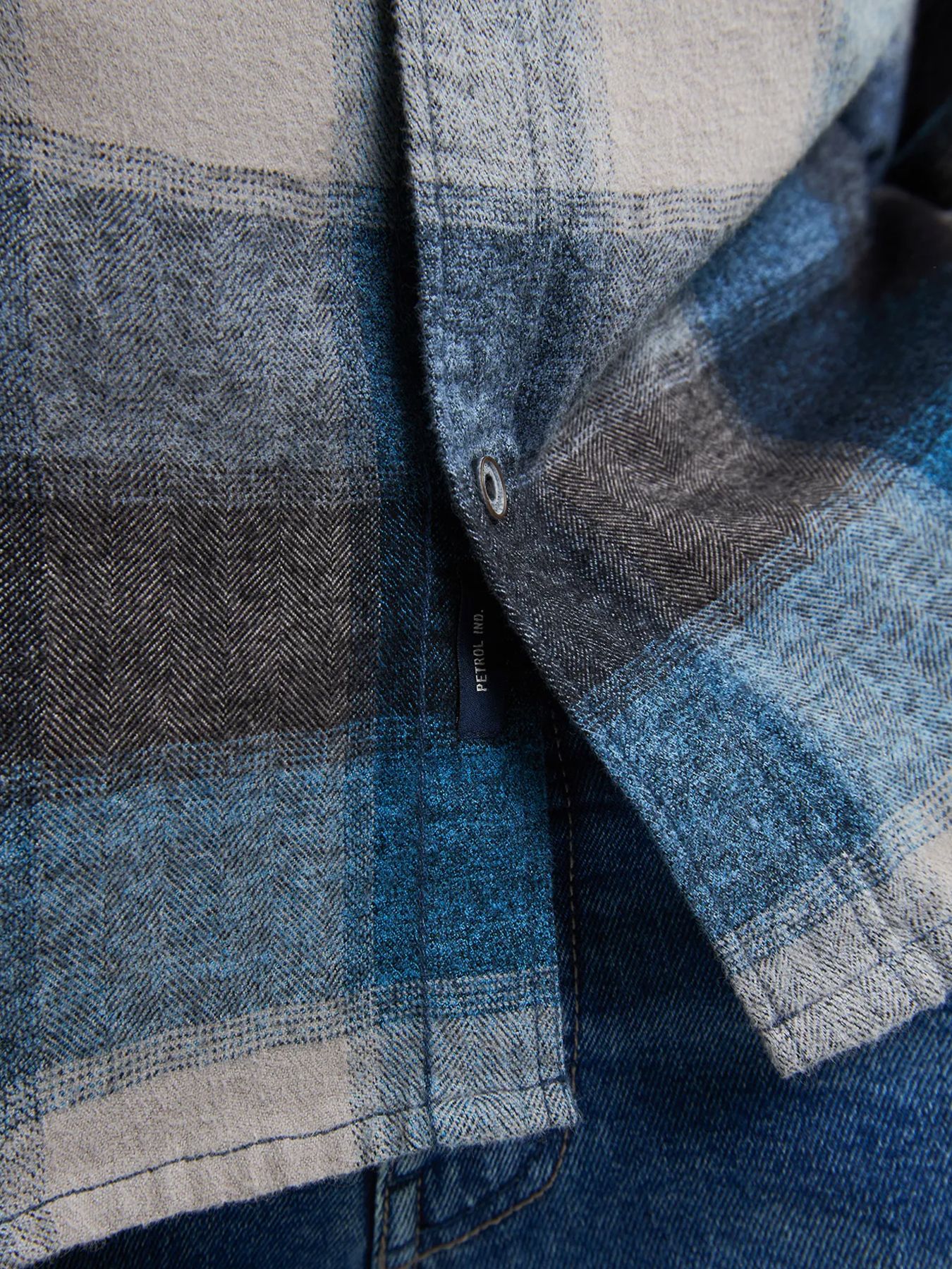 Petrol Industries Men Shirt Long Sleeve Check 5190 indie blue 2900159593065 Petrol Industries Men Shirt Long Sleeve Check 5190 indie blue 2900159593065