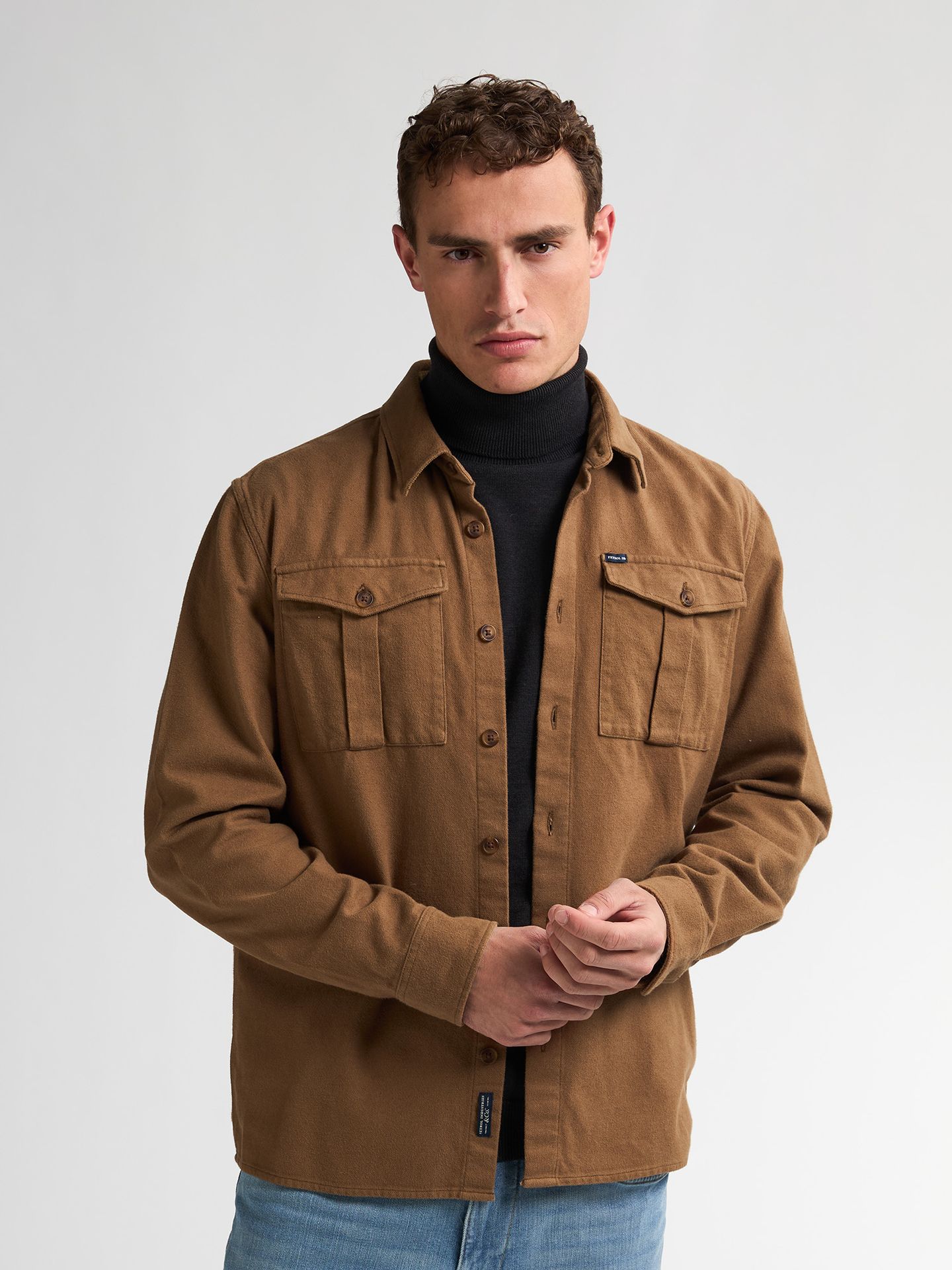 Petrol Industries Men Shirt Long Sleeve Uni 7151 chestnut 2900159595076