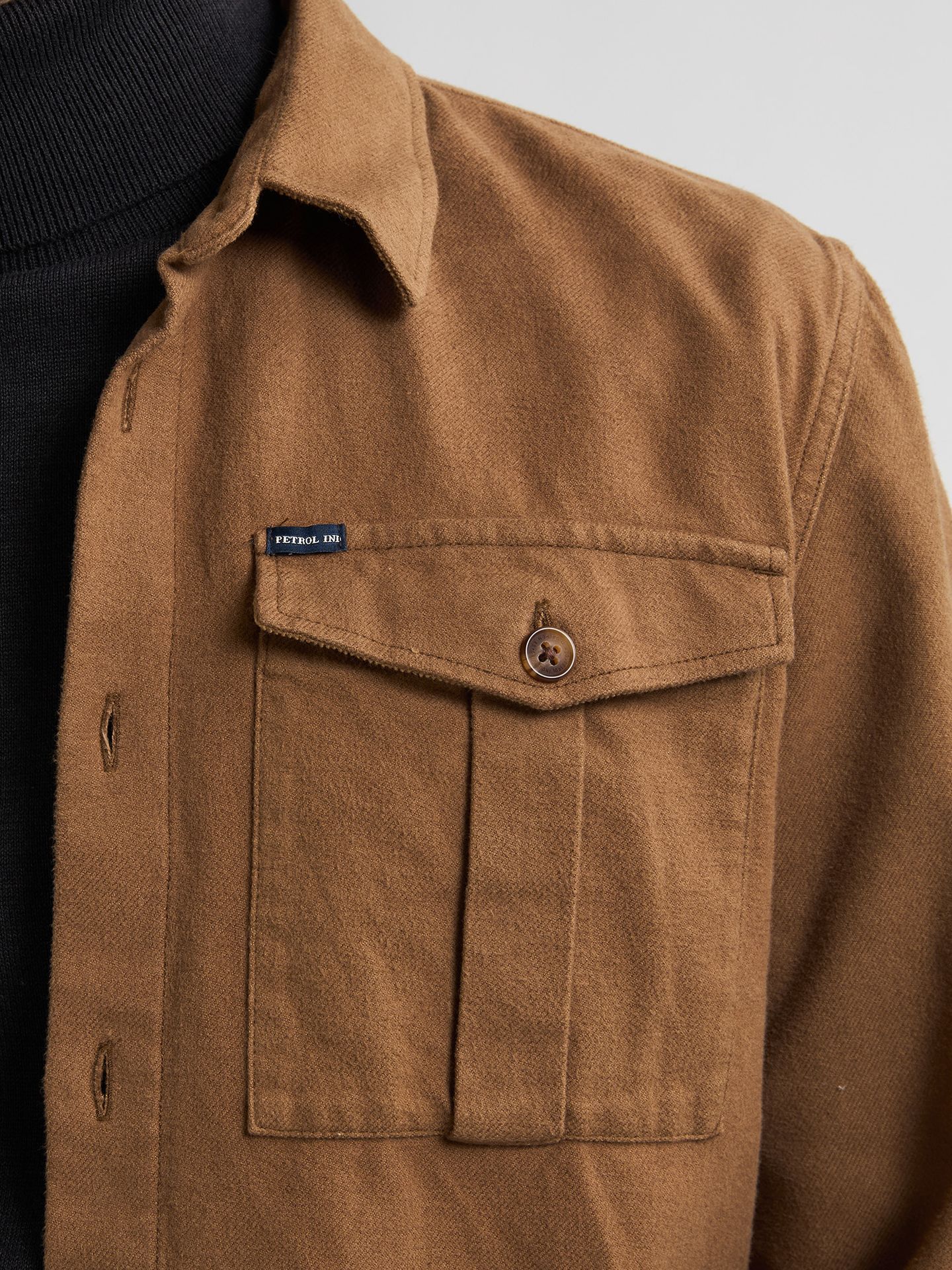 Petrol Industries Men Shirt Long Sleeve Uni 7151 chestnut 2900159595069