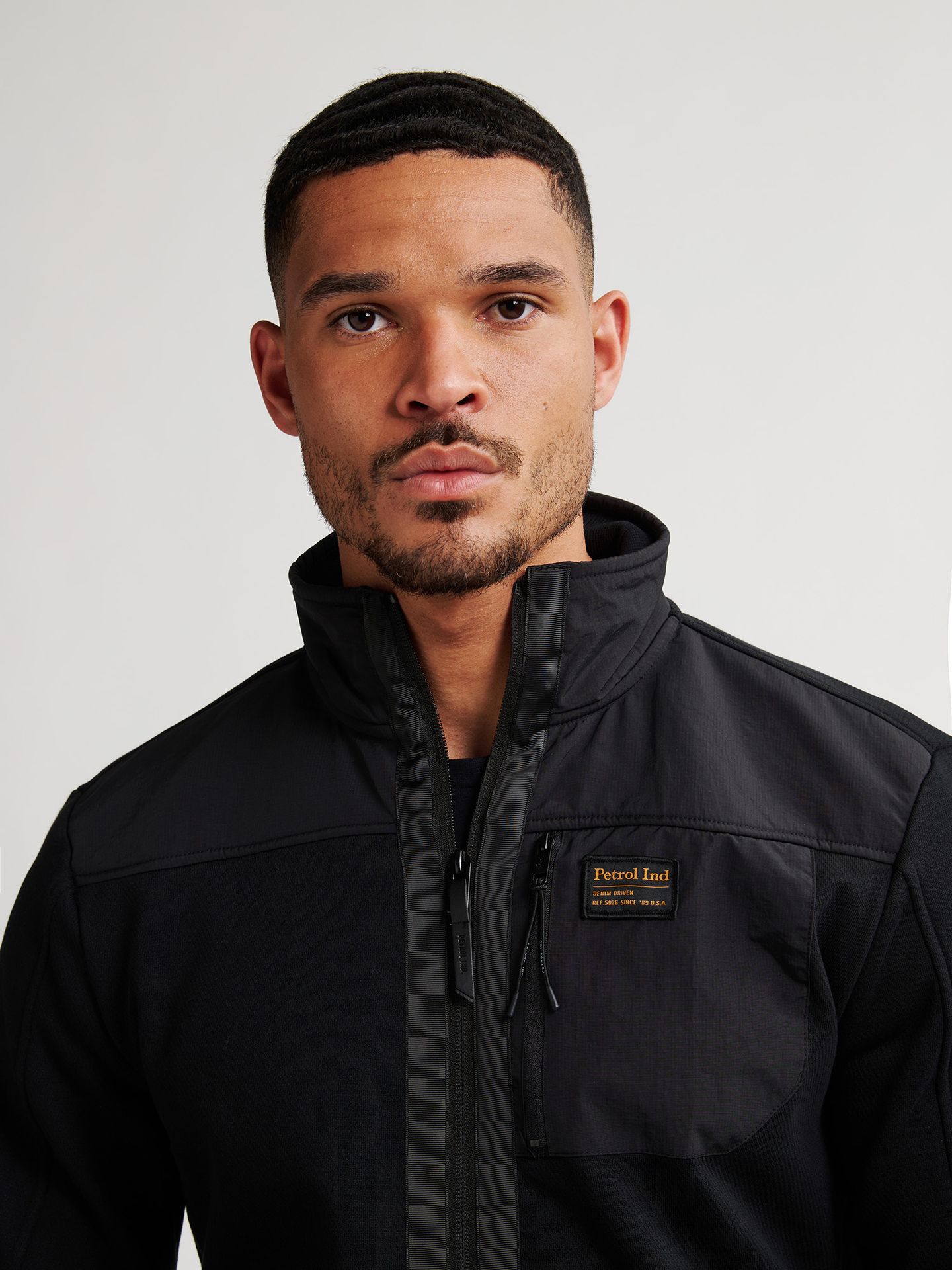 Petrol Industries Men Sweater Collar Zip 9111 deep black 2900159598060