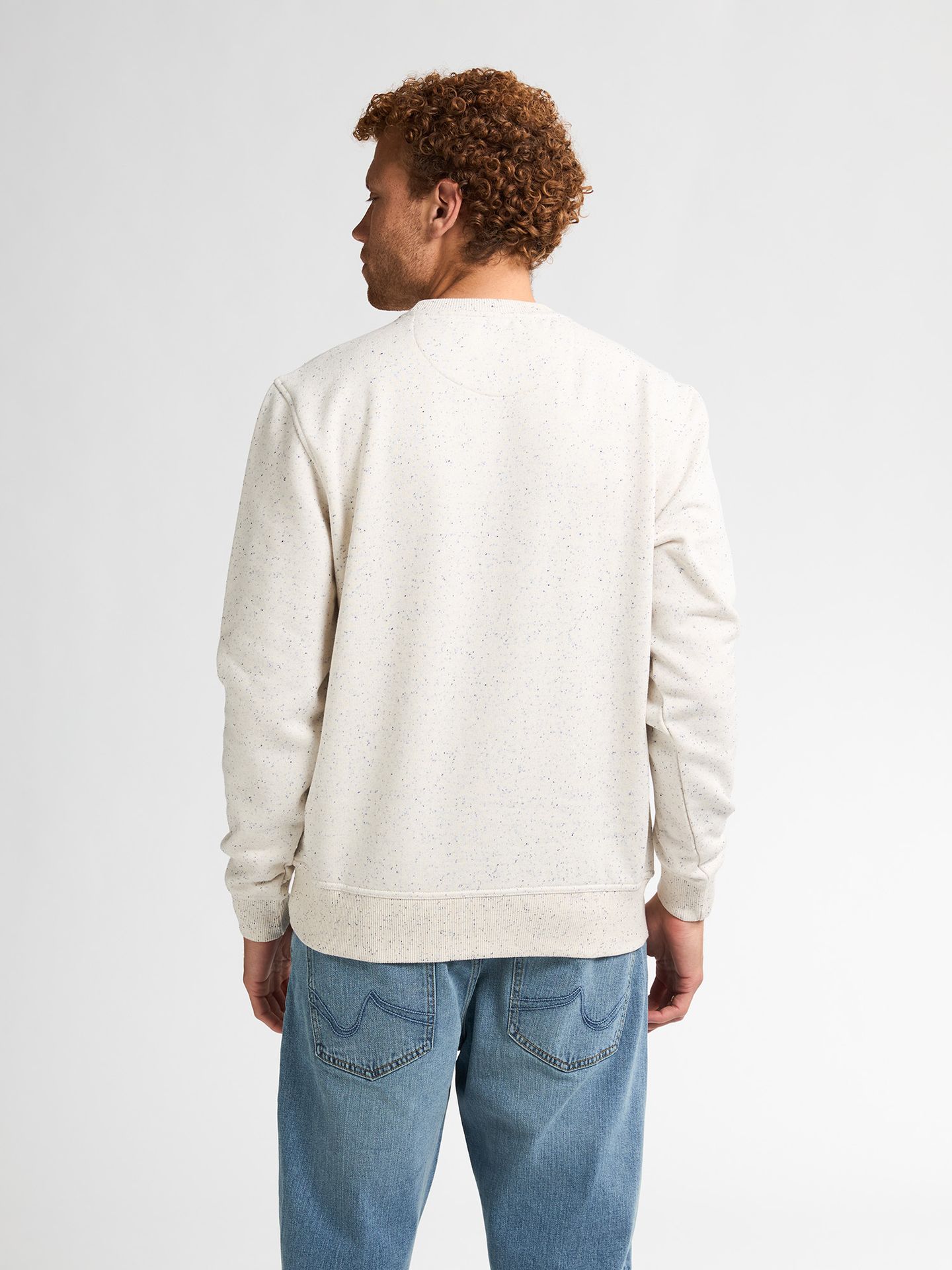 Petrol Industries Men Sweater Round Neck 0009 antique white melee 2900159599081