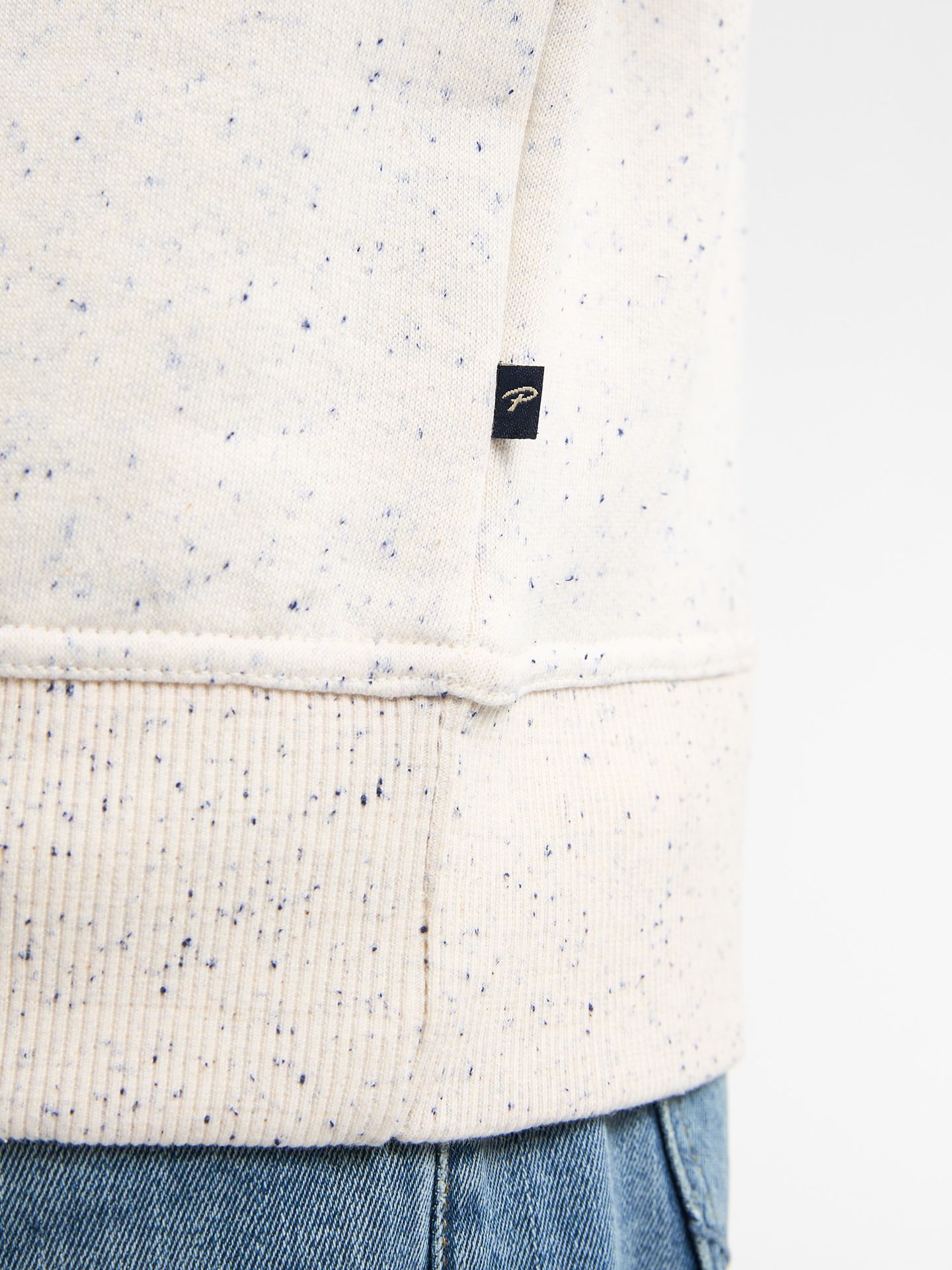 Petrol Industries Men Sweater Round Neck 0009 antique white melee 2900159599081