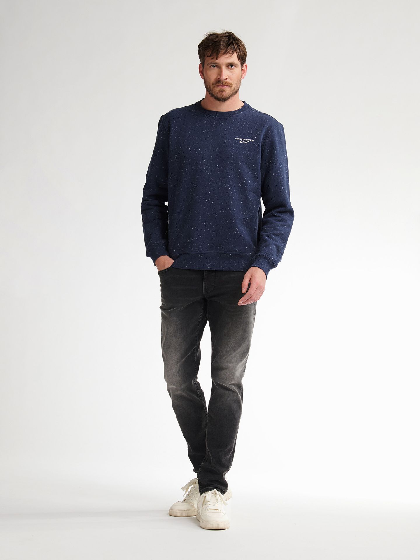 Petrol Industries Men Sweater Round Neck 5090 deep capri 2900159600060