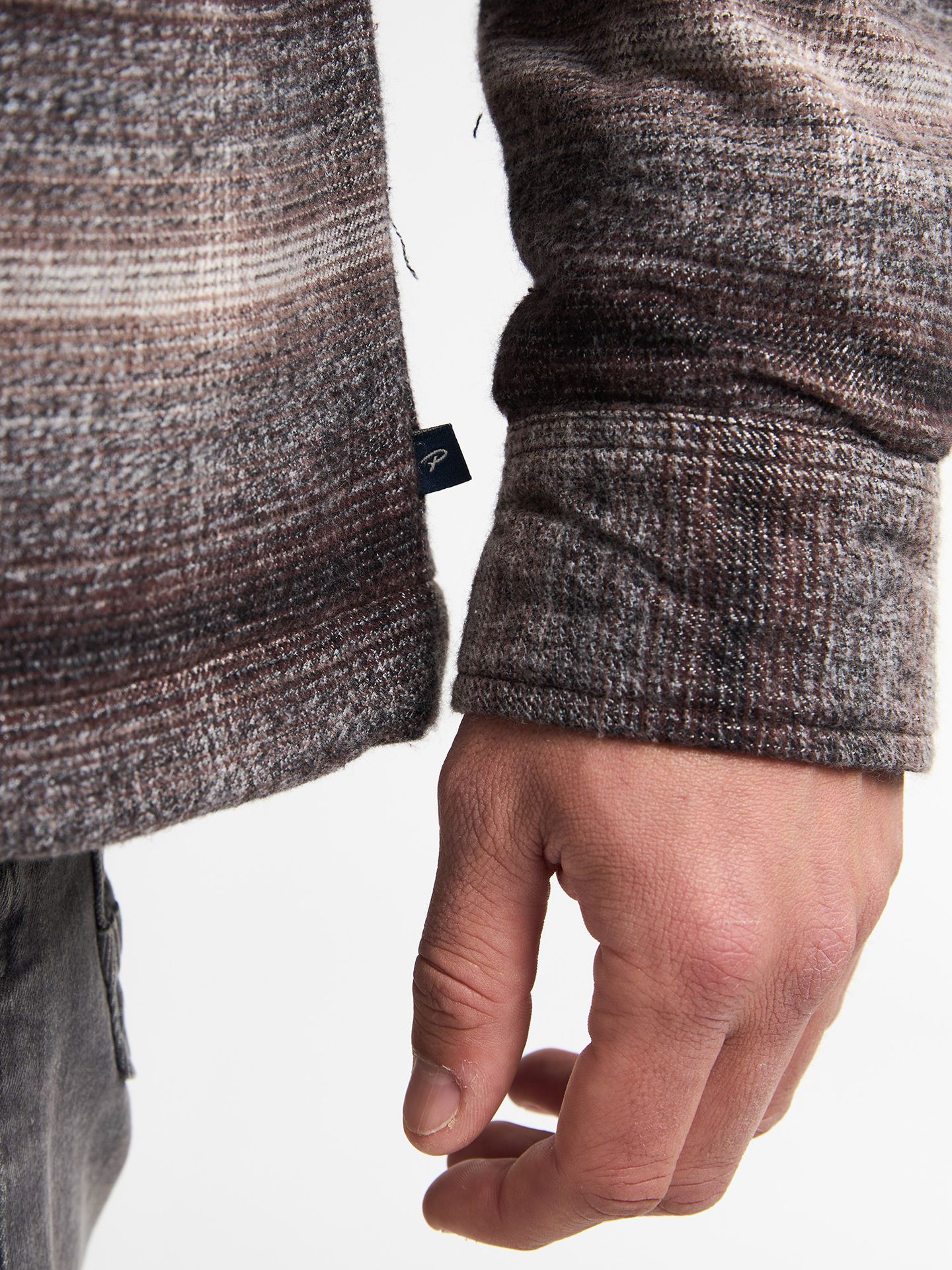 Petrol Industries Men Shirt Long Sleeve Check 7144 mud 2900159601043