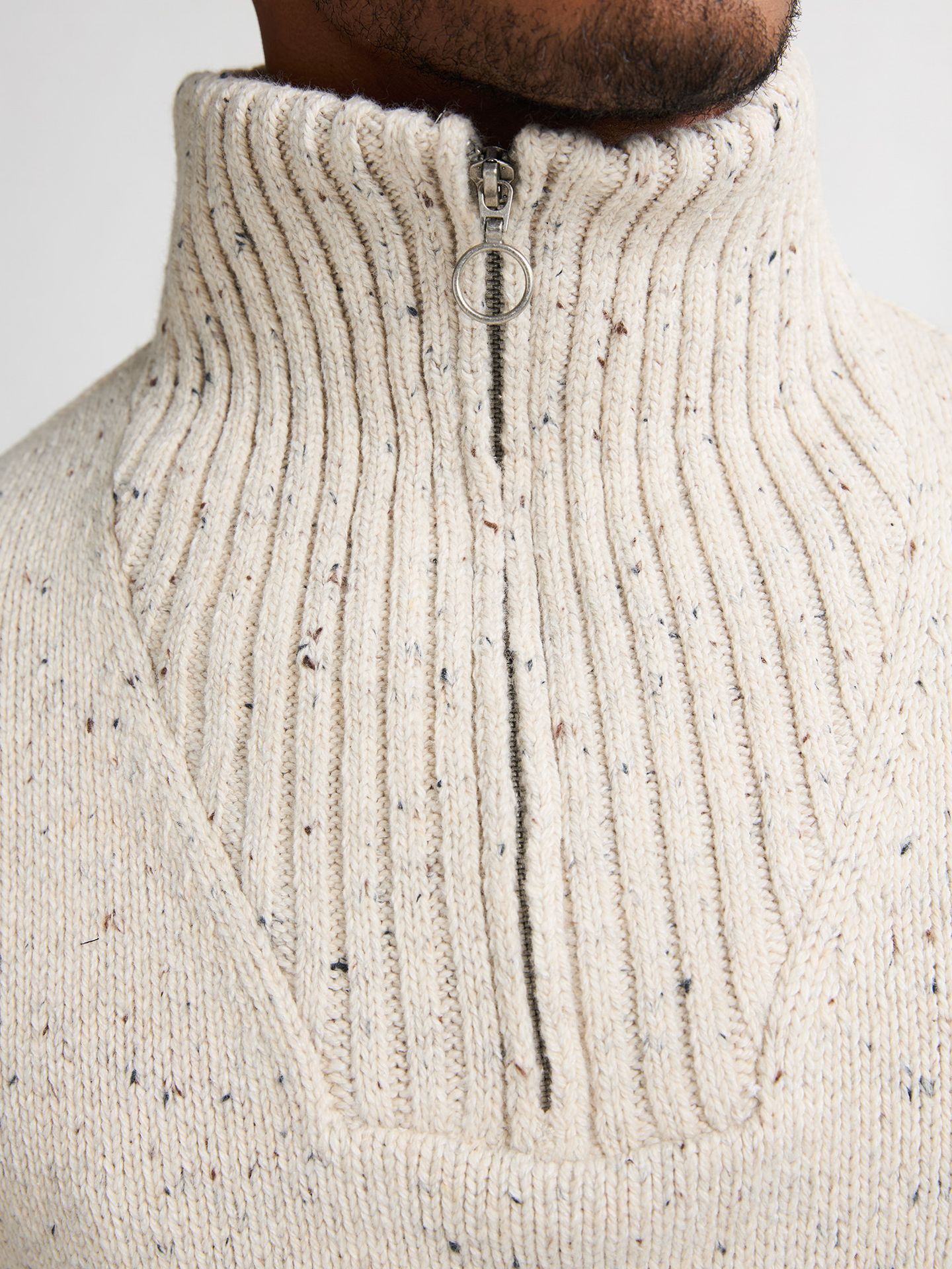 Petrol Industries Men Knitwear Collar 0009 antique white melee 2900159602088