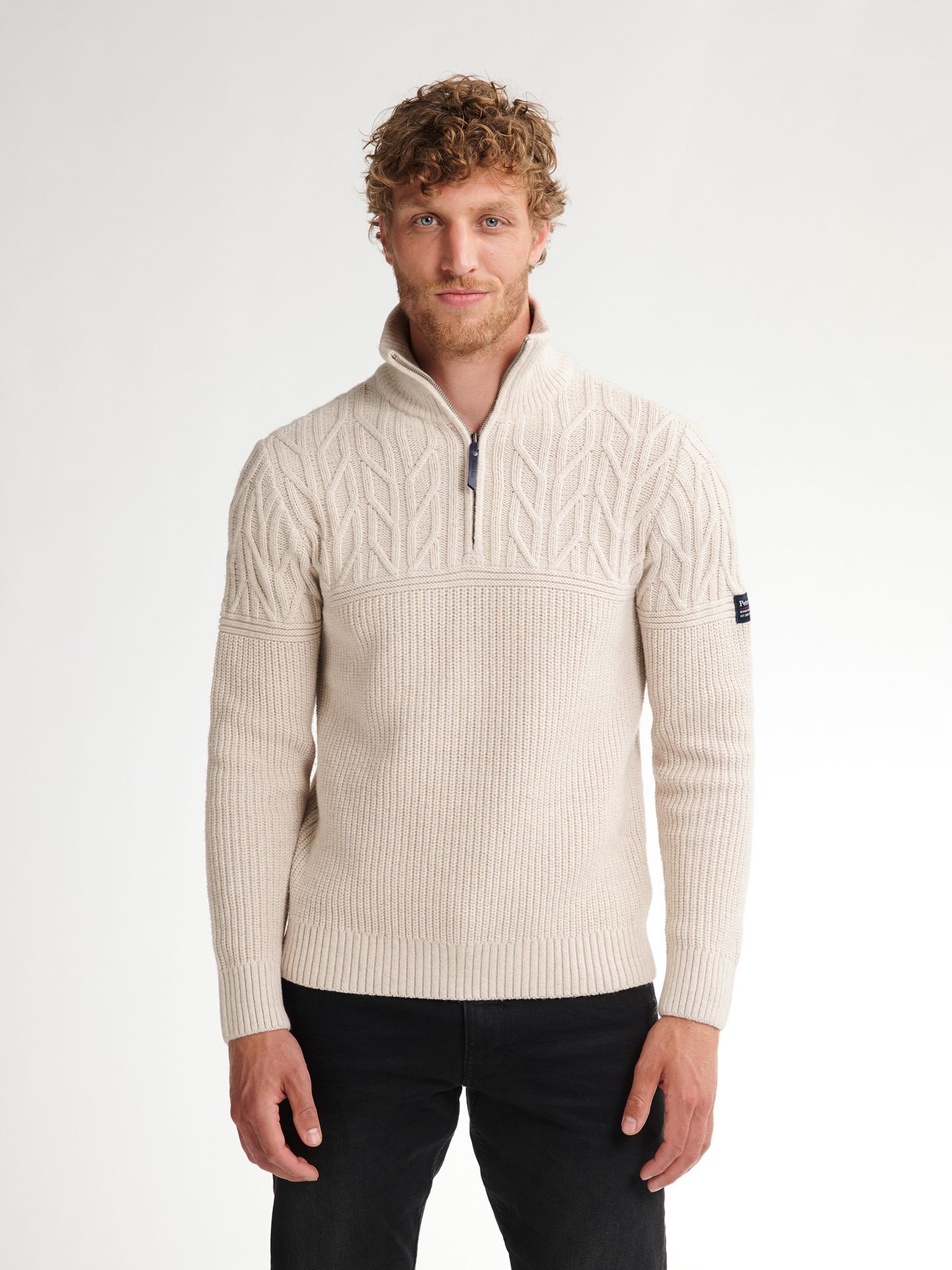 Petrol Industries Men Knitwear Collar 1108 raw sand 2900159604099