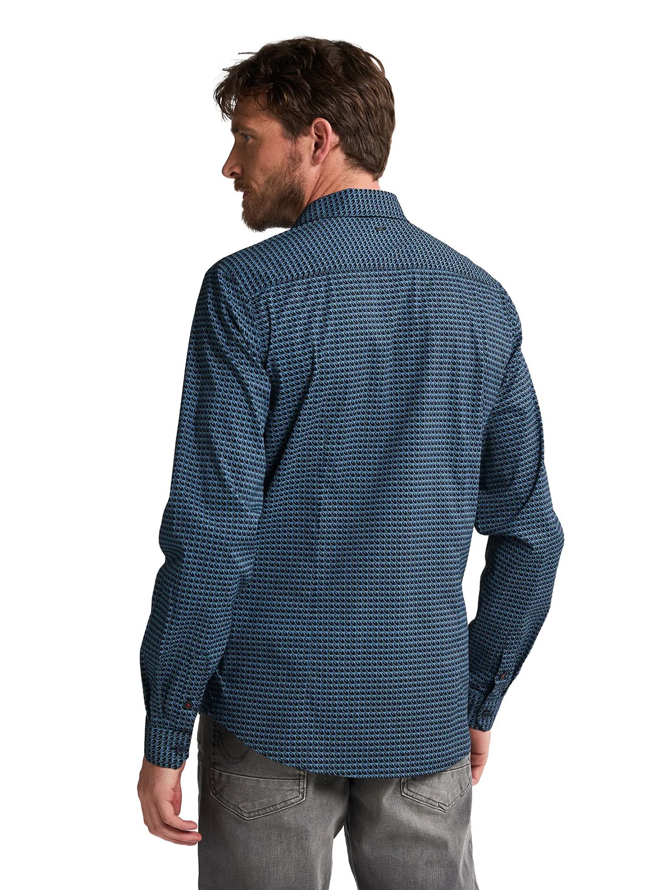 Petrol Industries Men Shirt Long Sleeve AOP 5190 indie blue 2900159607045 Petrol Industries Men Shirt Long Sleeve AOP 5190 indie blue 2900159607045