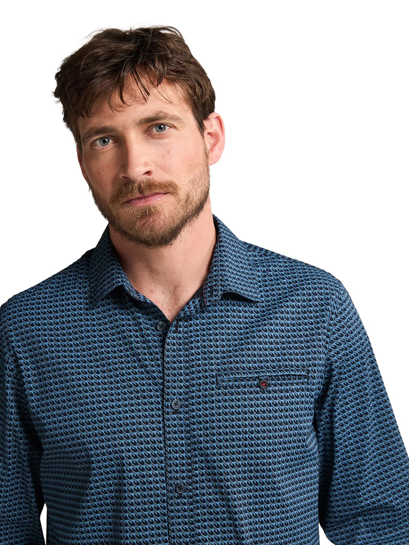 Petrol Industries Men Shirt Long Sleeve AOP 5190 indie blue 2900159607045 Petrol Industries Men Shirt Long Sleeve AOP 5190 indie blue 2900159607045