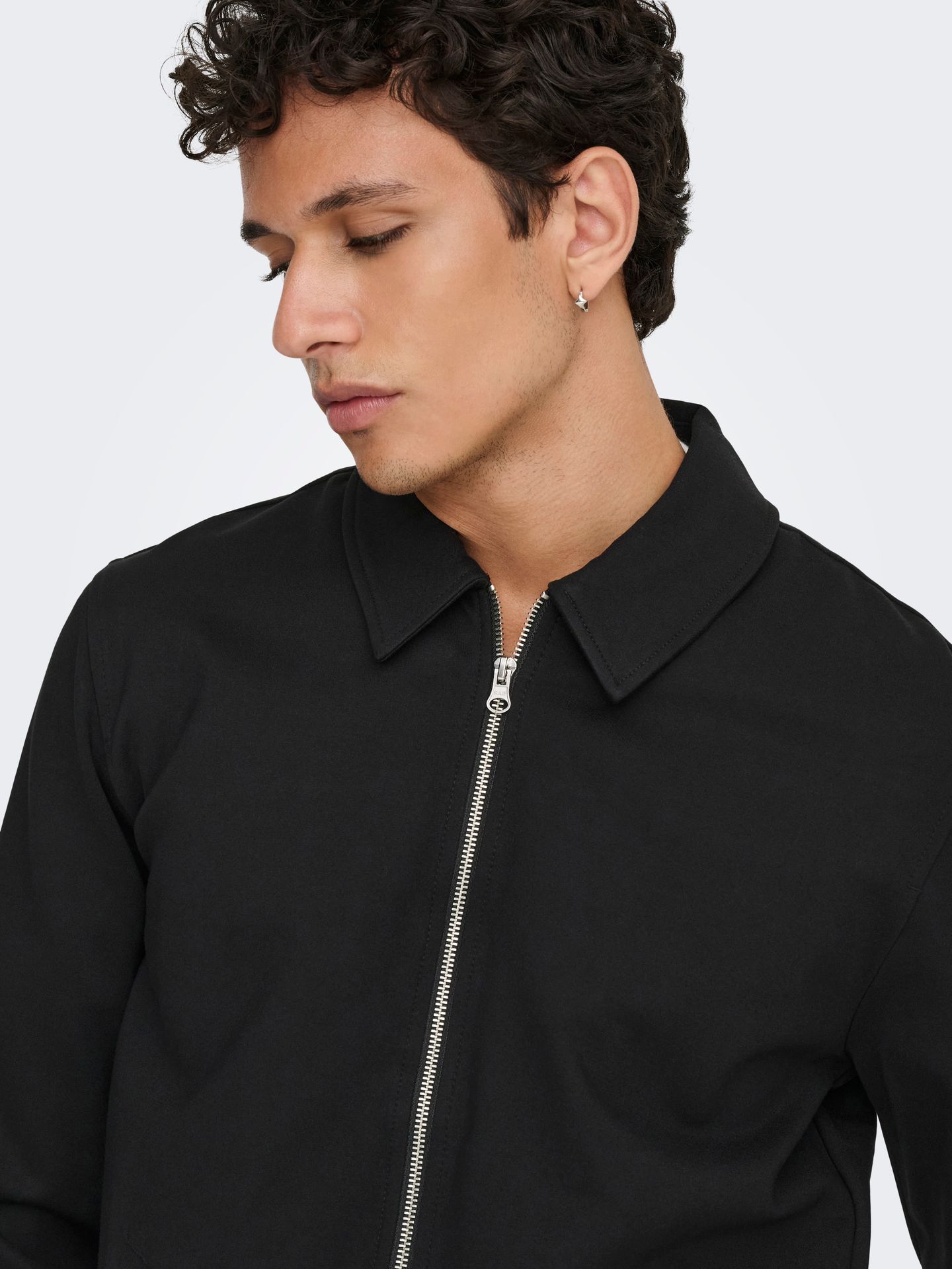 Only & Sons ONSJAKES 0339 REG ZIP OVERSHR FRML Black 2900159613046