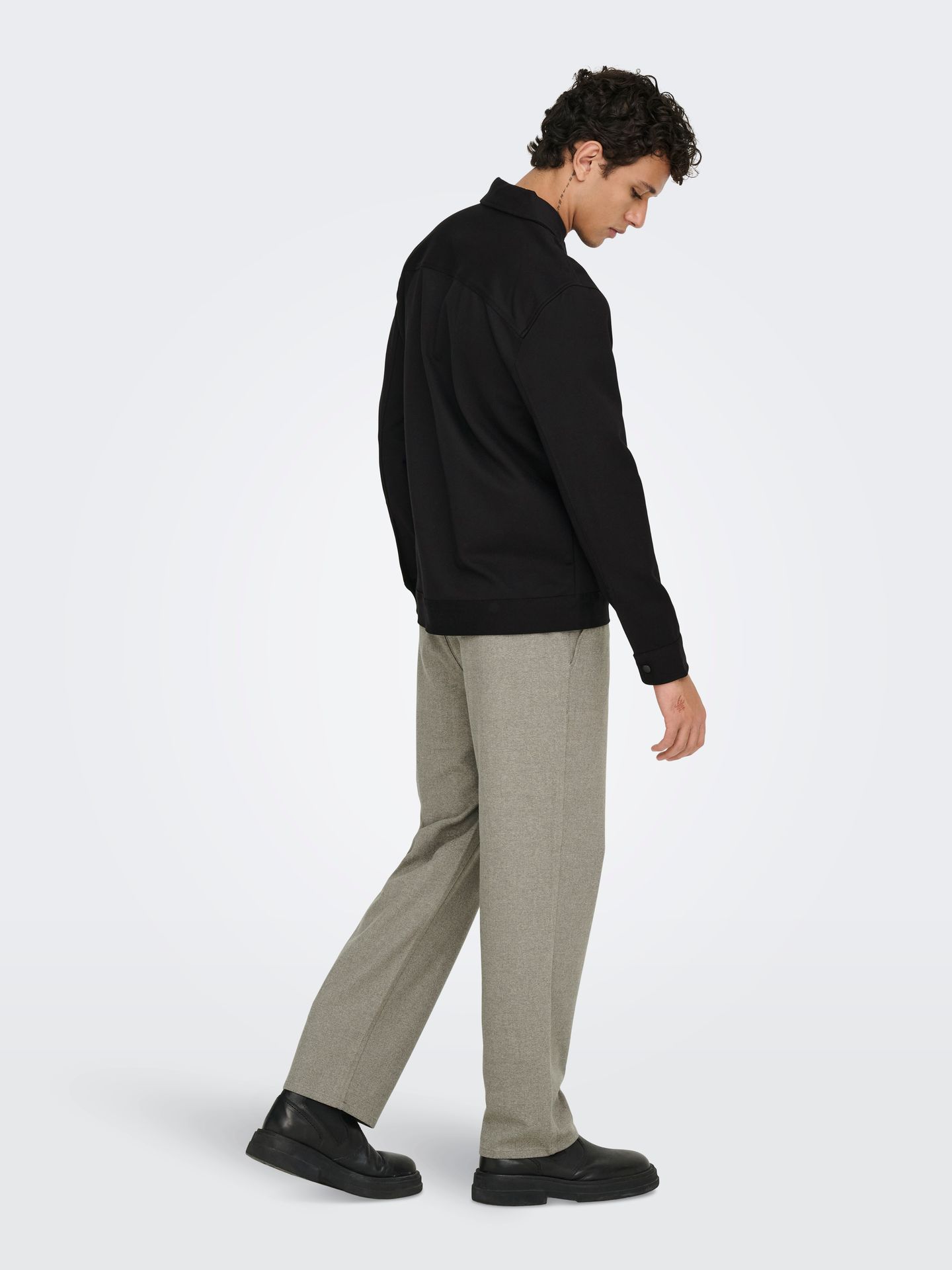 Only & Sons ONSJAKES 0339 REG ZIP OVERSHR FRML Black 2900159613039