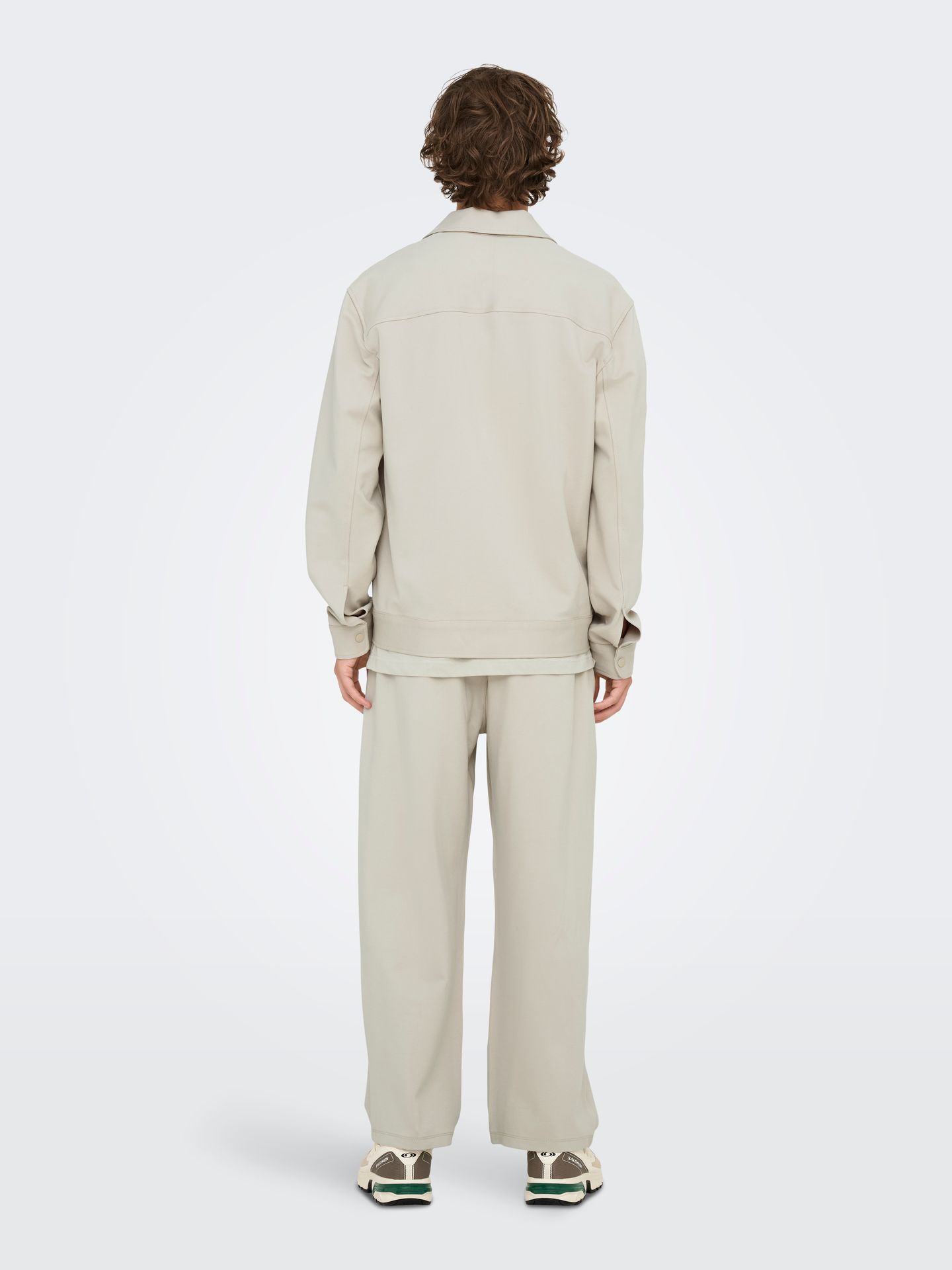 Only & Sons ONSJAKES 0339 REG ZIP OVERSHR FRML Silver Lining 2900159611011