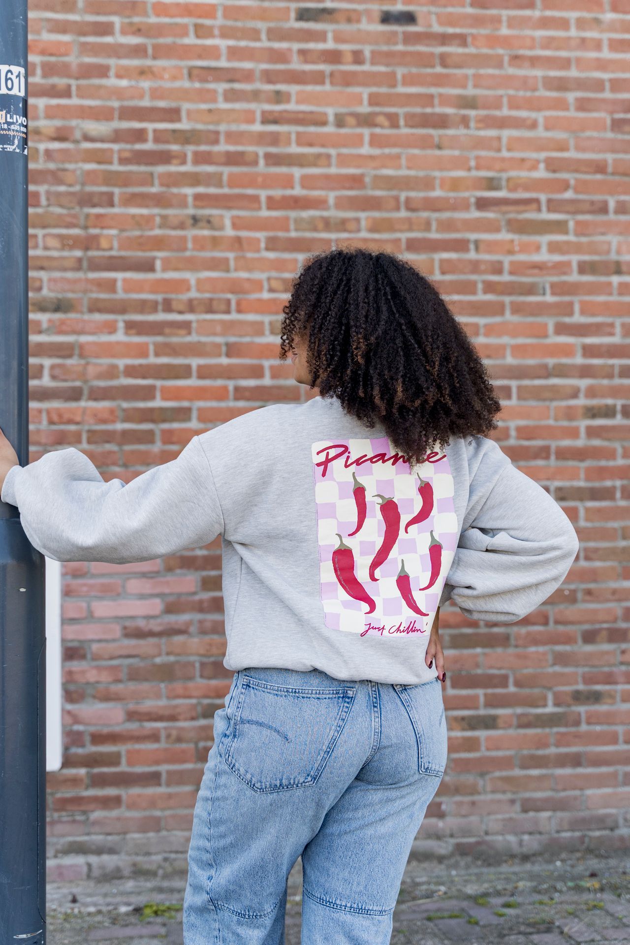 Ydence Sweater just chillin Grey Melange 2900159623076 Ydence Sweater just chillin Grey Melange 2900159623076