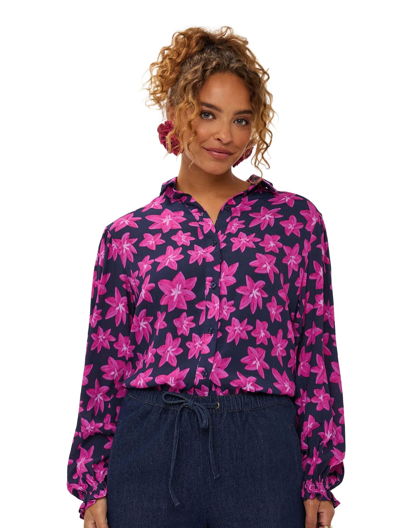 Ydence Blouse Alyssa Navy 00114870-599 Ydence Blouse Alyssa Navy 00114870-599