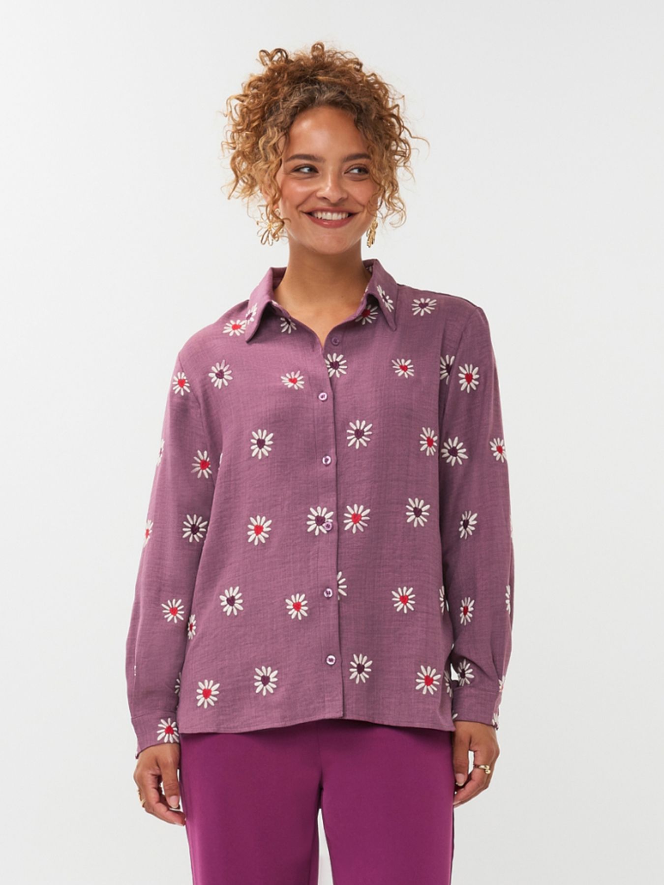 Ydence Blouse Gabia mauve 00114872-155