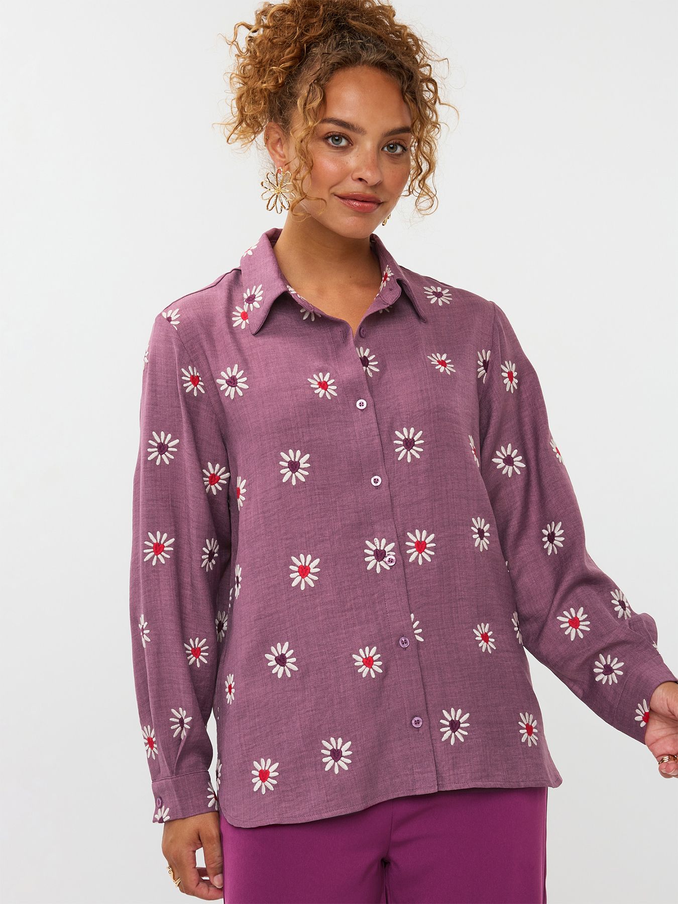 Ydence Blouse Gabia mauve 2900159629047 Ydence Blouse Gabia mauve 2900159629047