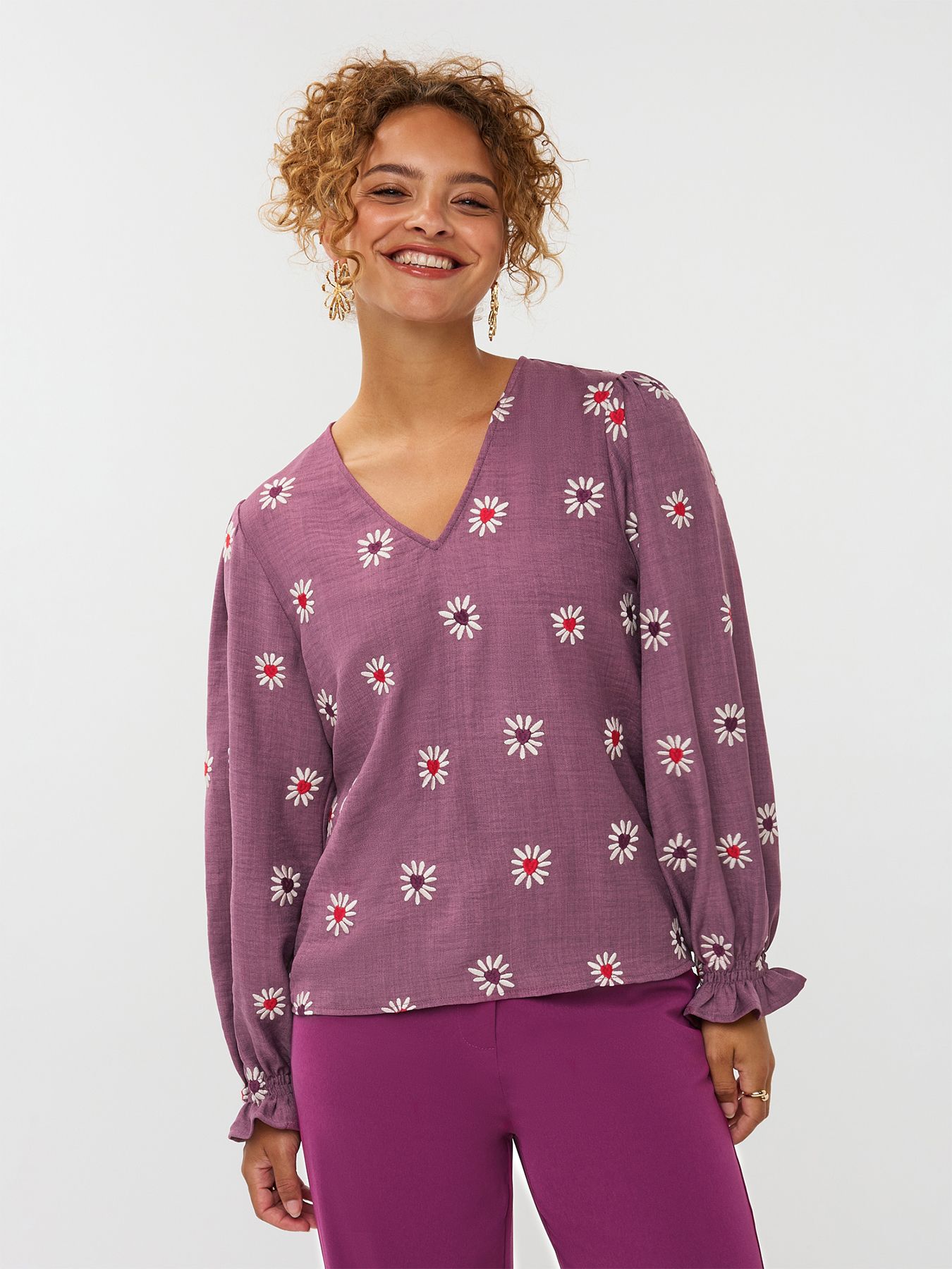 Ydence Top Philou mauve 00114874-155