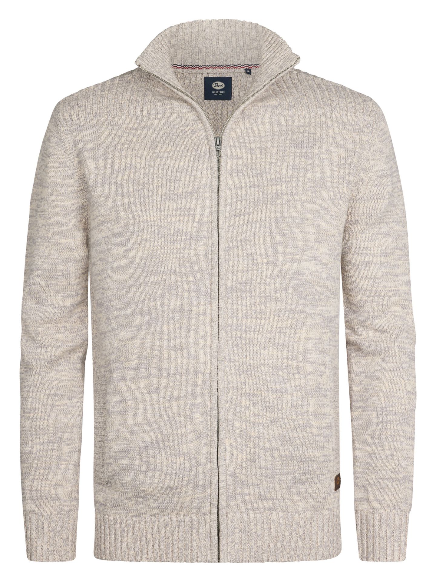 Petrol Industries Men Knitwear Collar Cardigan 0009 antique white melee 00114878-EKA26002700000117