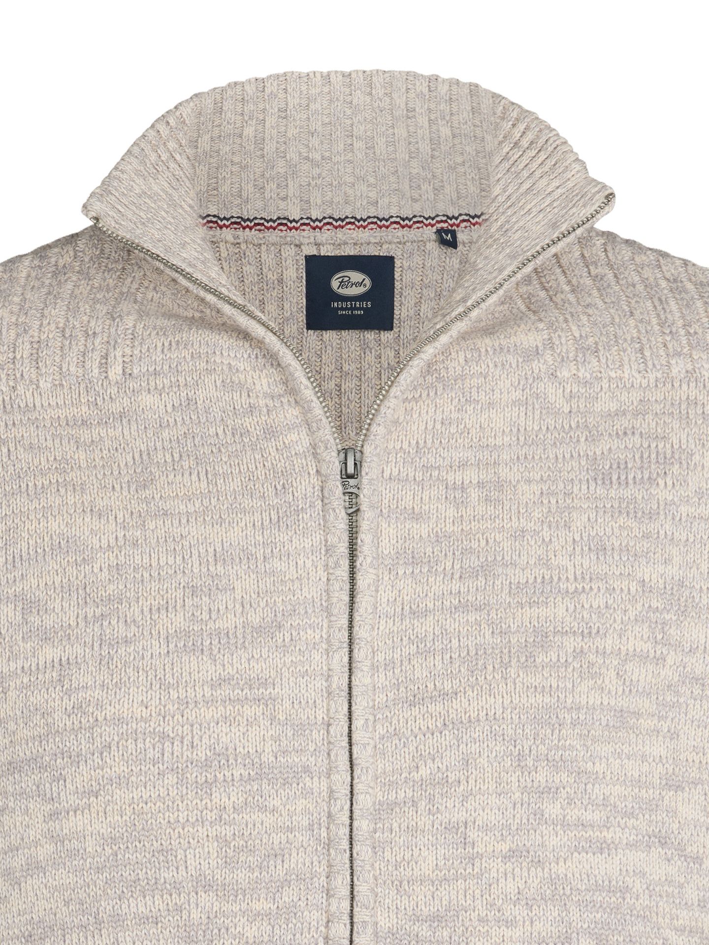Petrol Industries Men Knitwear Collar Cardigan 0009 antique white melee 2900159636076