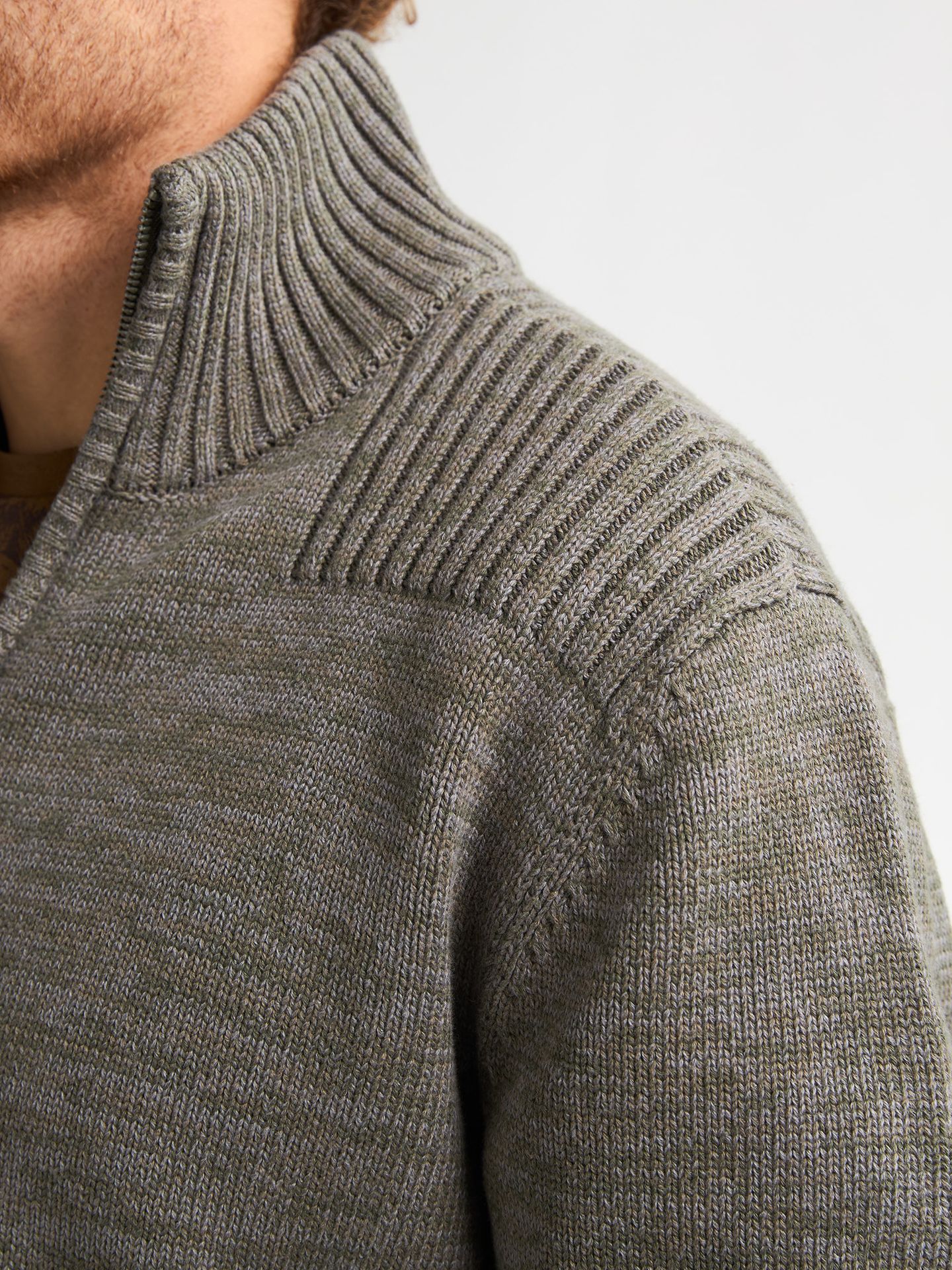 Petrol Industries Men Knitwear Collar Cardigan 6174 mossy stone 2900159638063